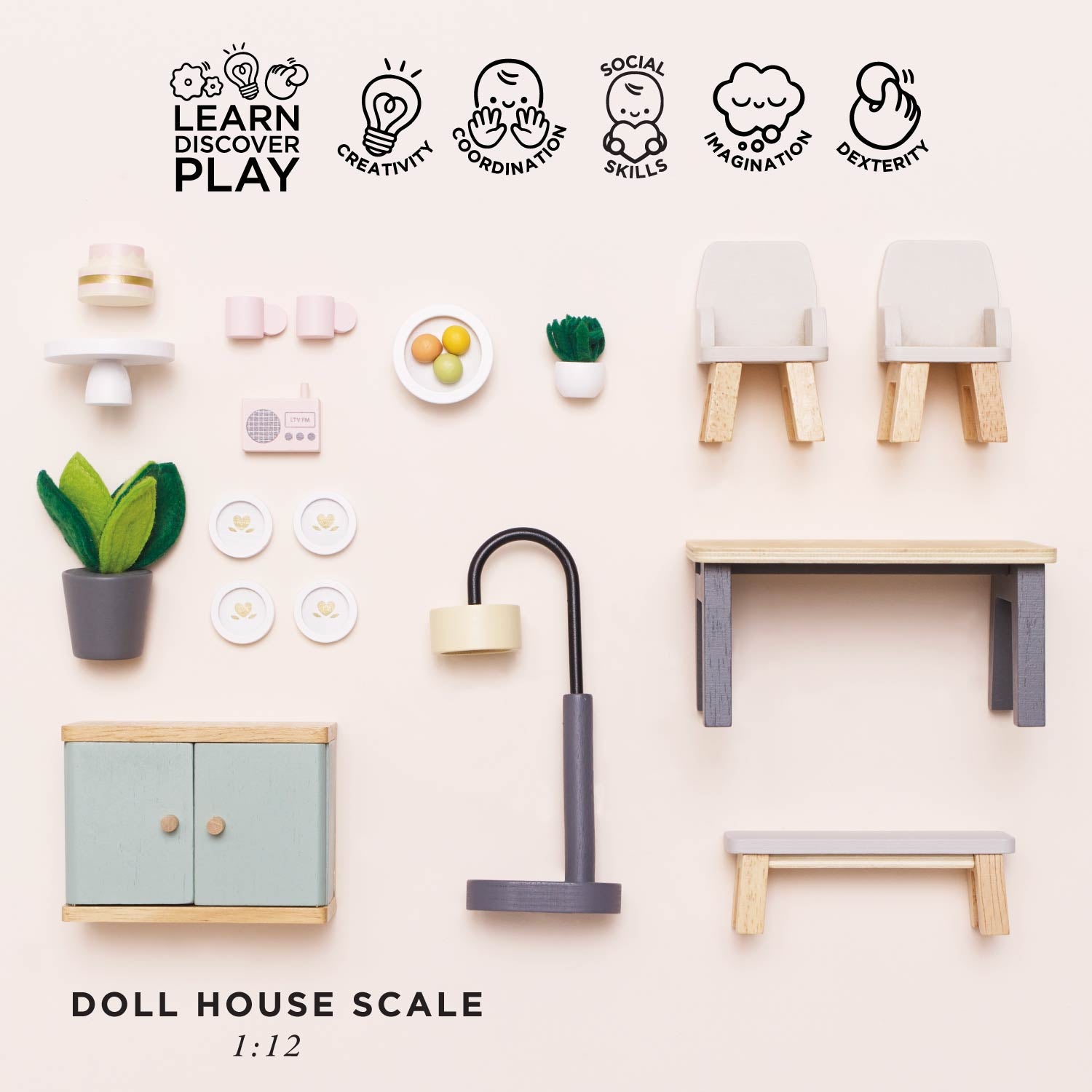 Dolls House Dining Room Furniture Set