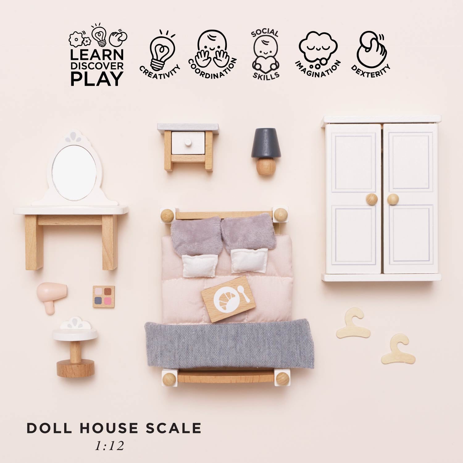 Dolls House Bedroom Furniture Set