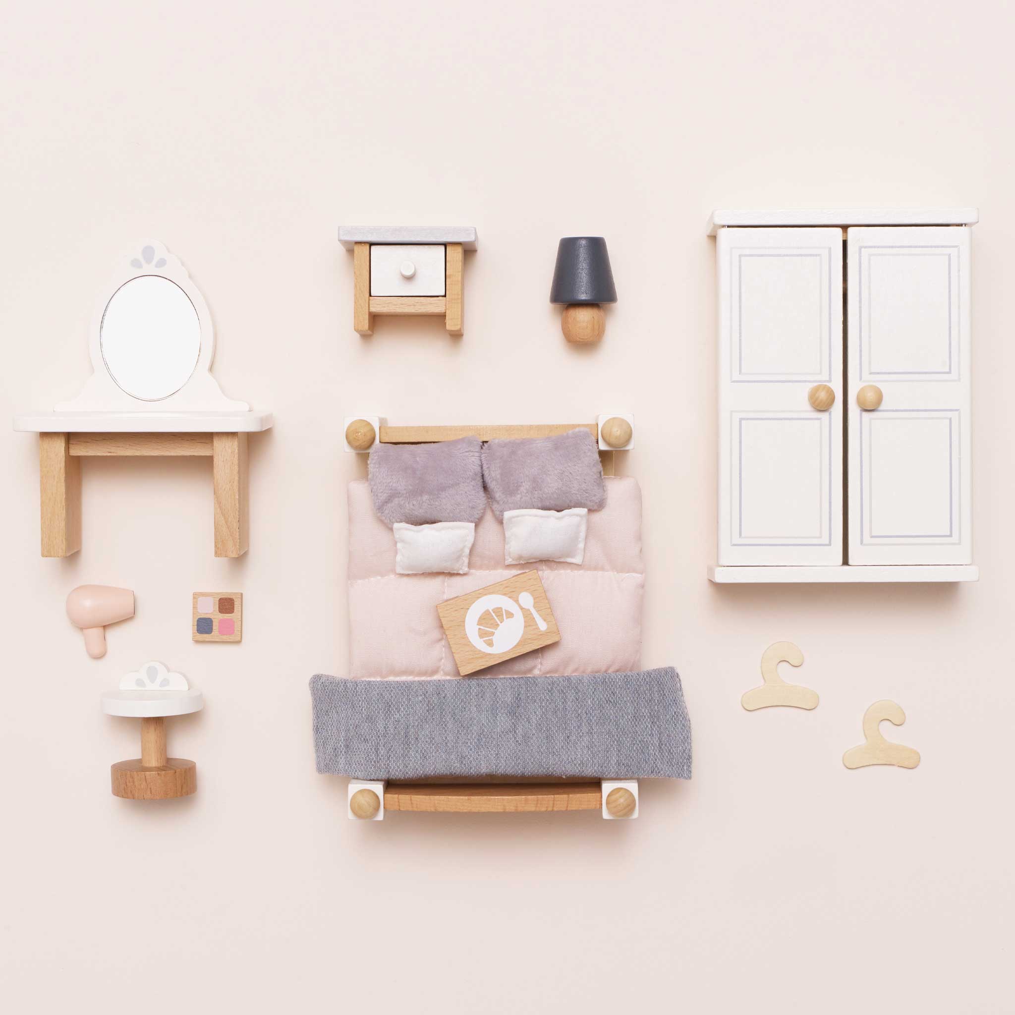 Wooden Doll House Furniture Complete Collection