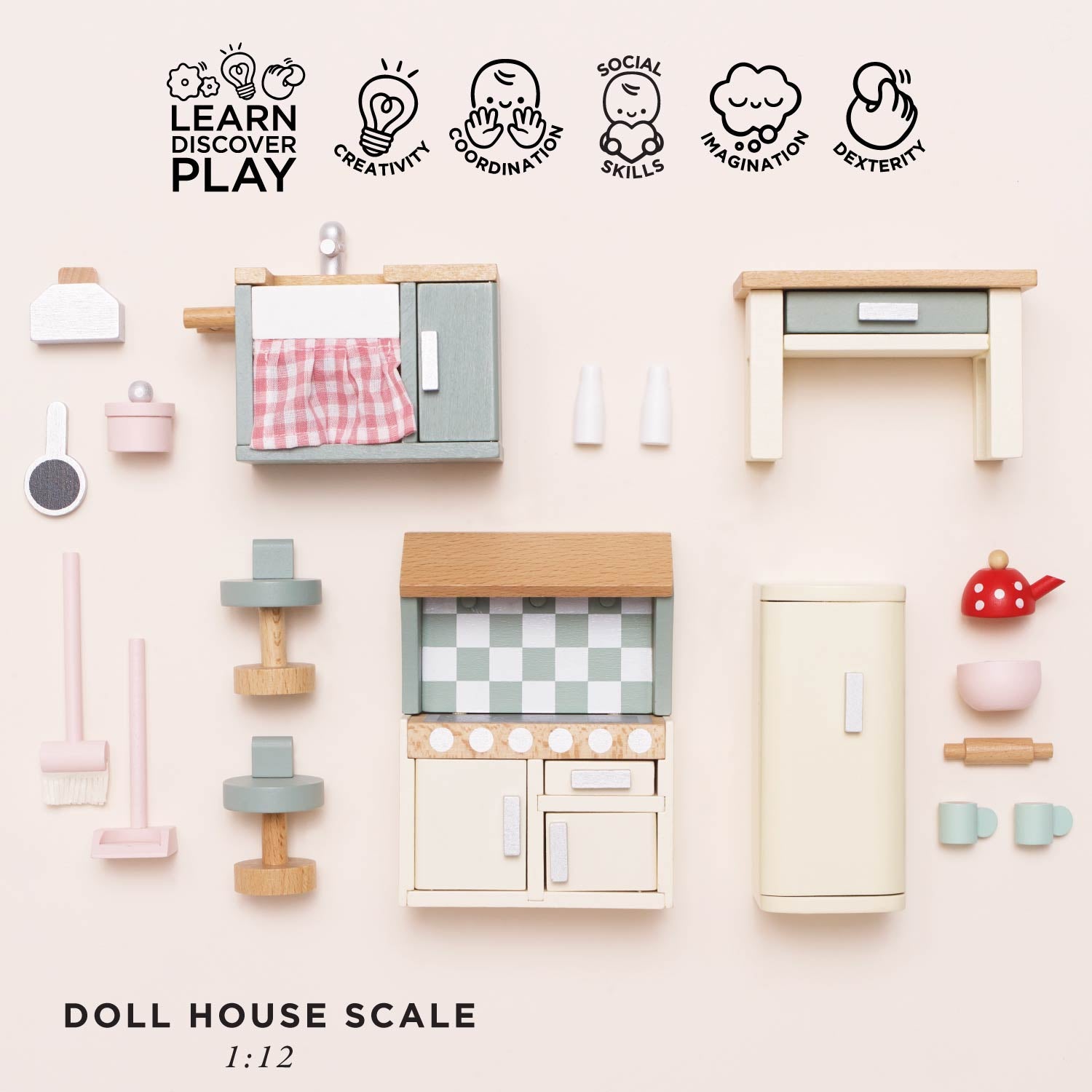 Dolls House Kitchen Furniture Set