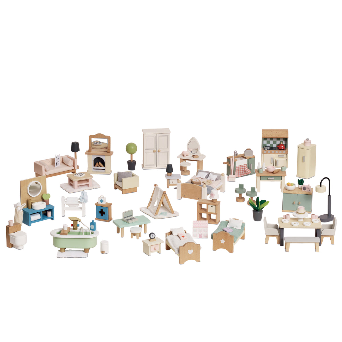 Deluxe Dolls House Furniture Set