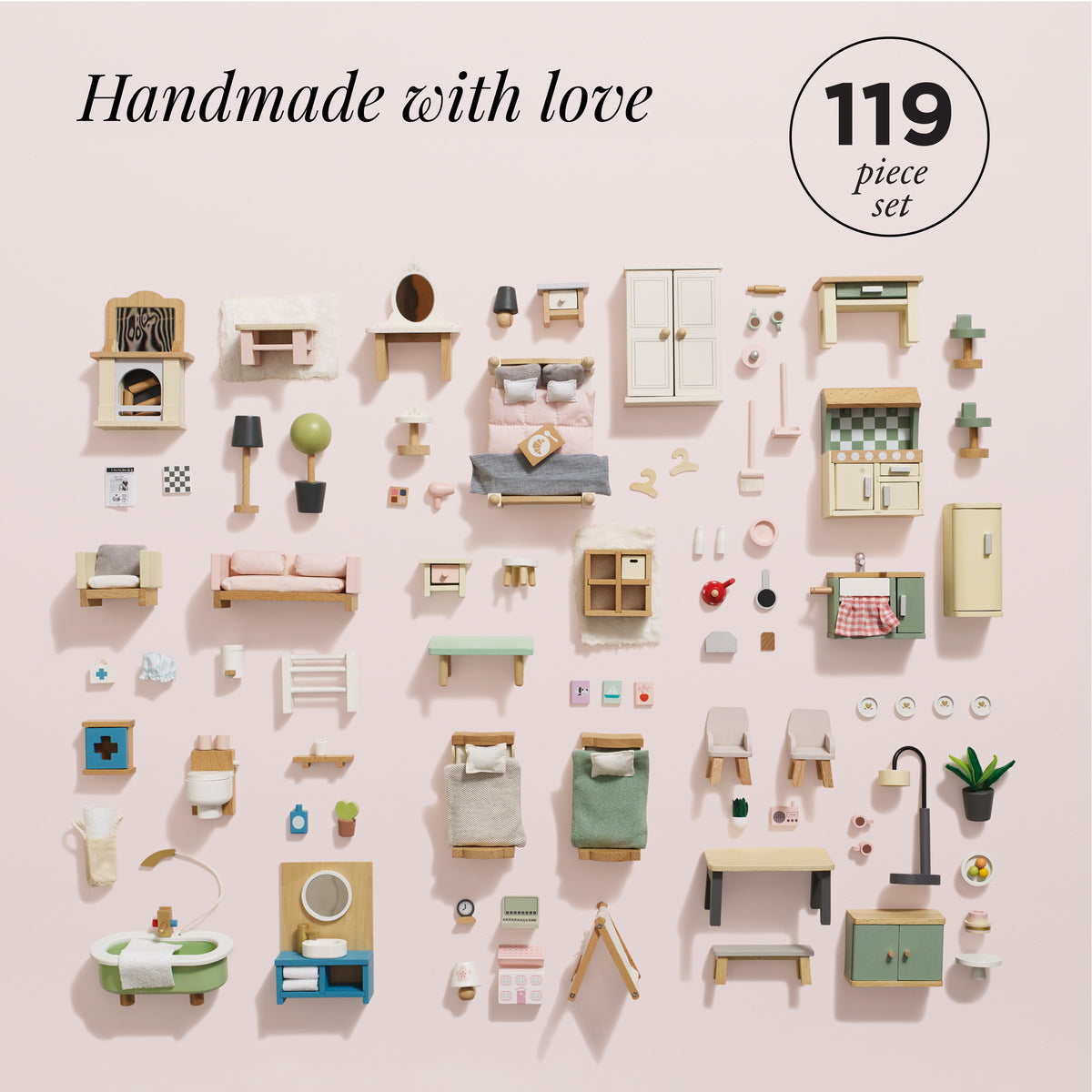 Deluxe Dolls House Furniture Set