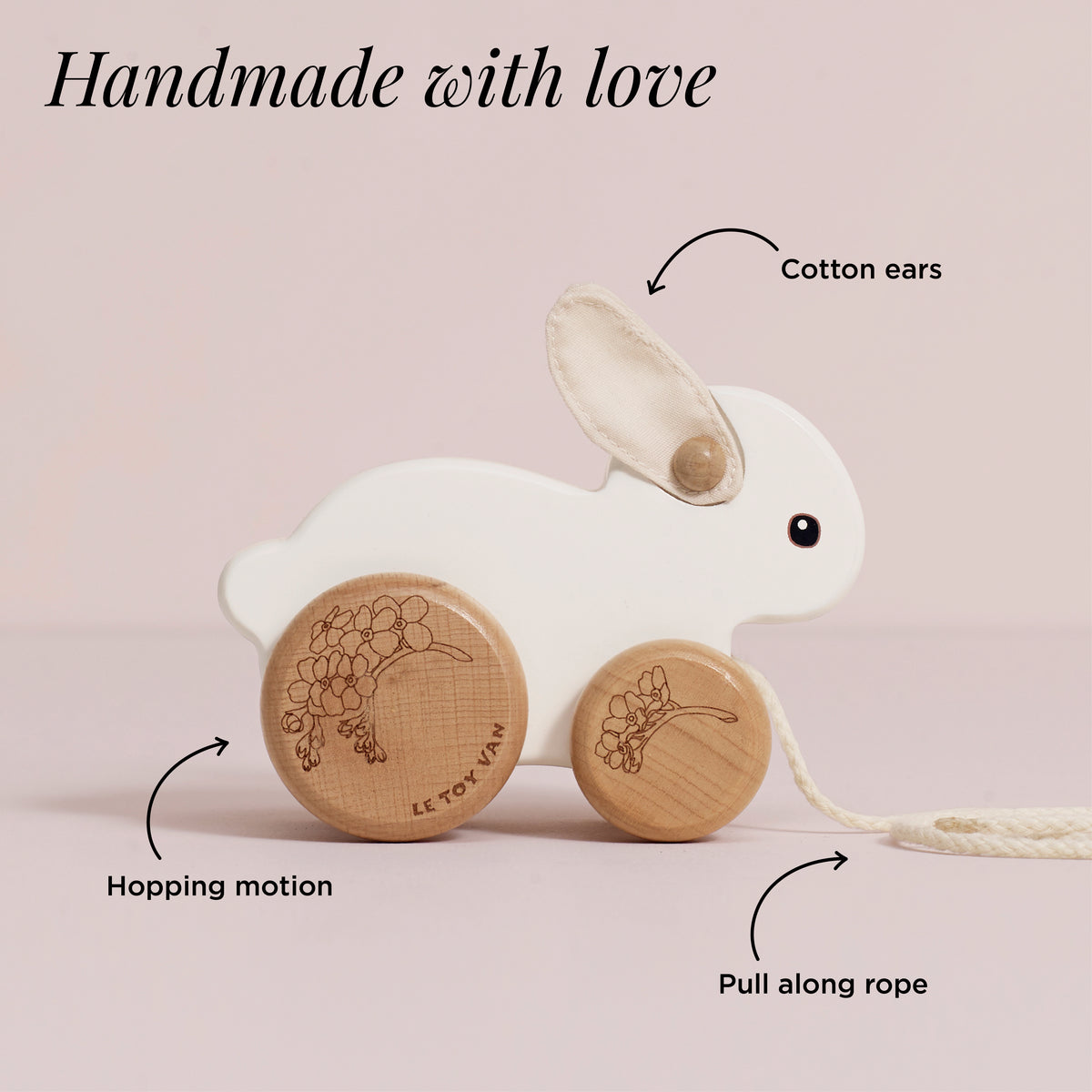 Pull Along Hopping Bunny