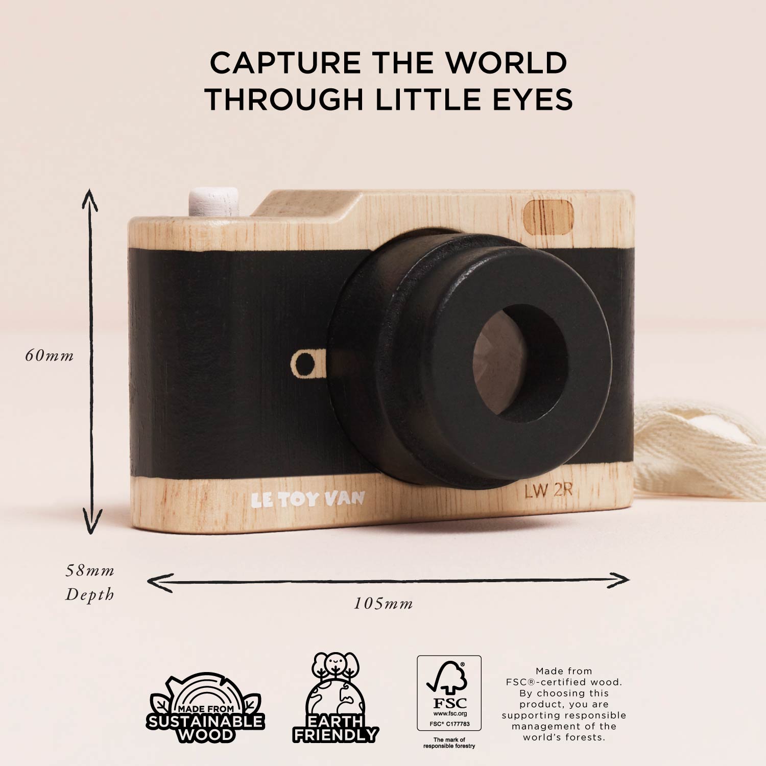 Wooden Retro Camera