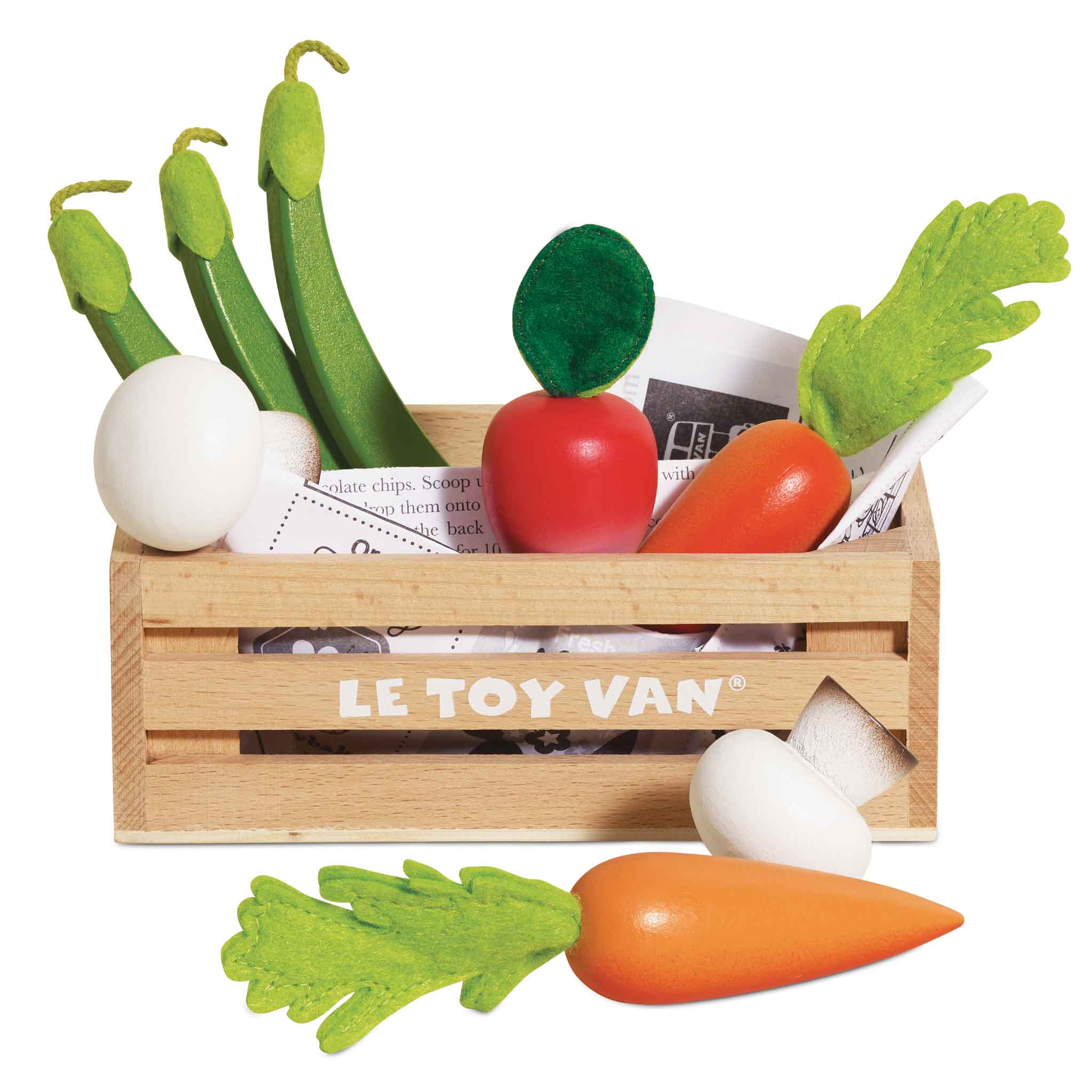 Harvest Vegetables Crate Wooden Play Food Toys Le Toy Van Inc. Le Toy Van Inc