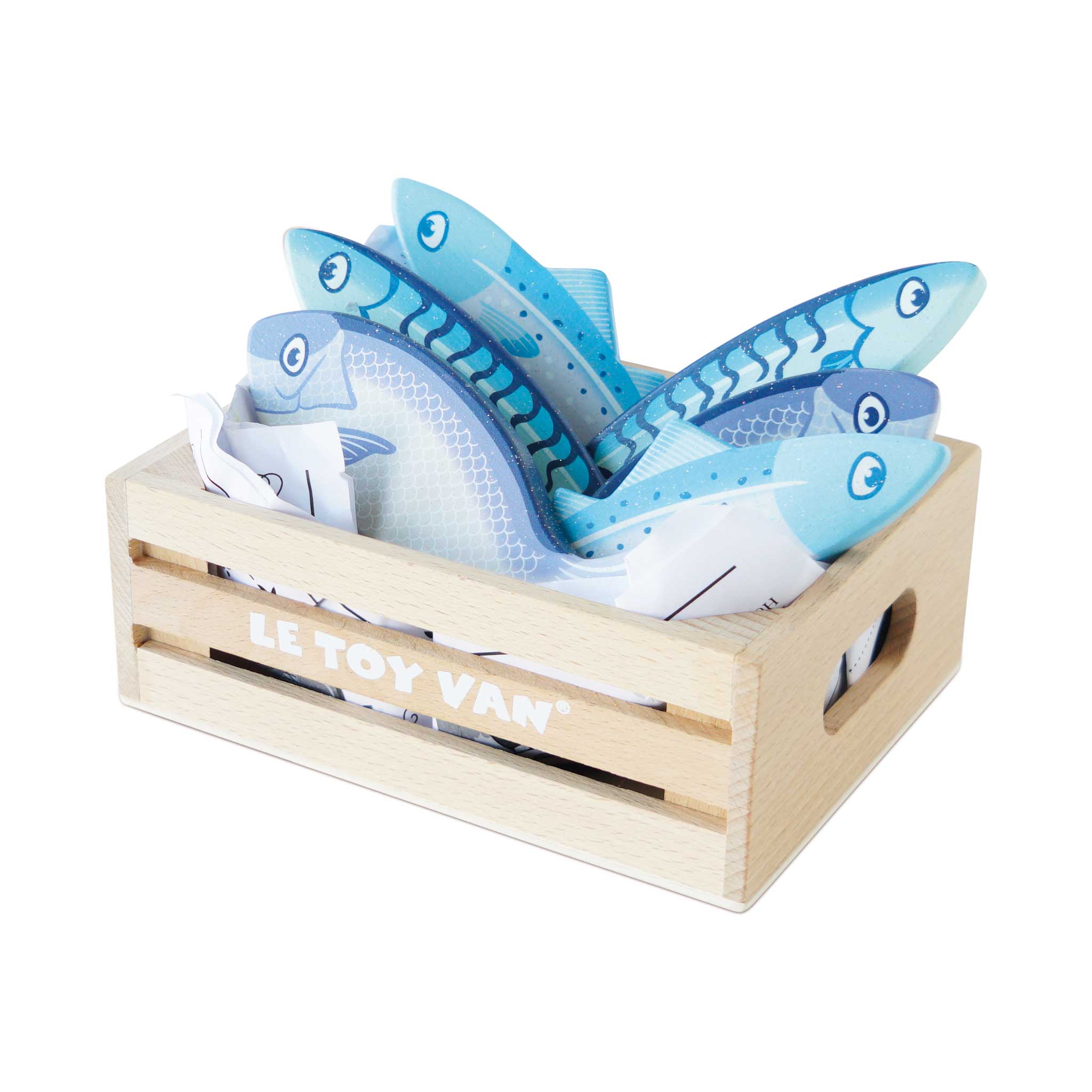 Market Fish Wooden Play Food Crate