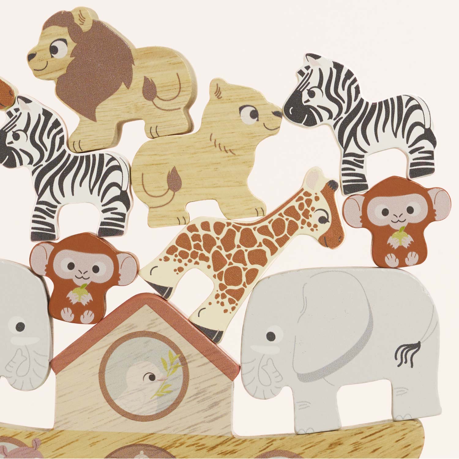 Wooden Balancing Ark Animal Stacker