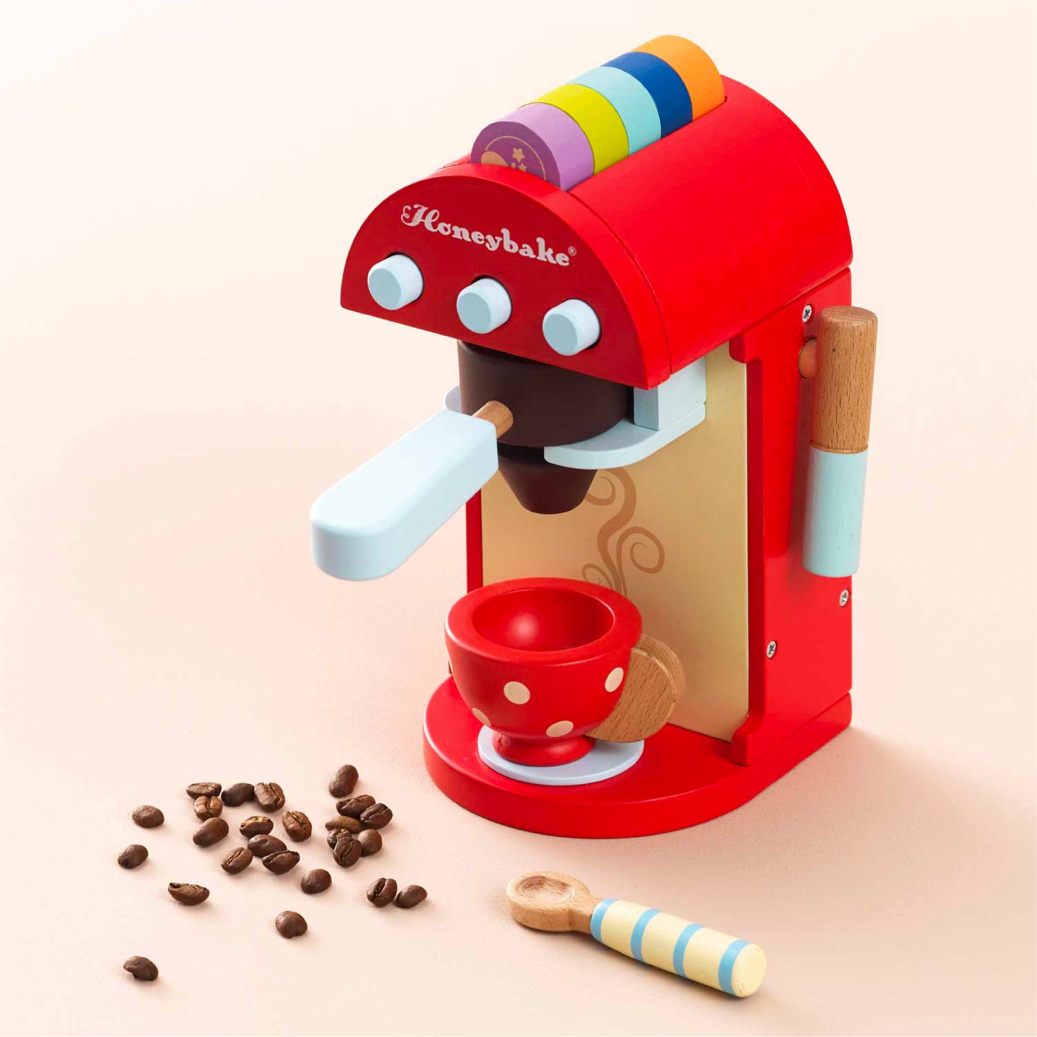 Wooden Coffee Machine & Cup
