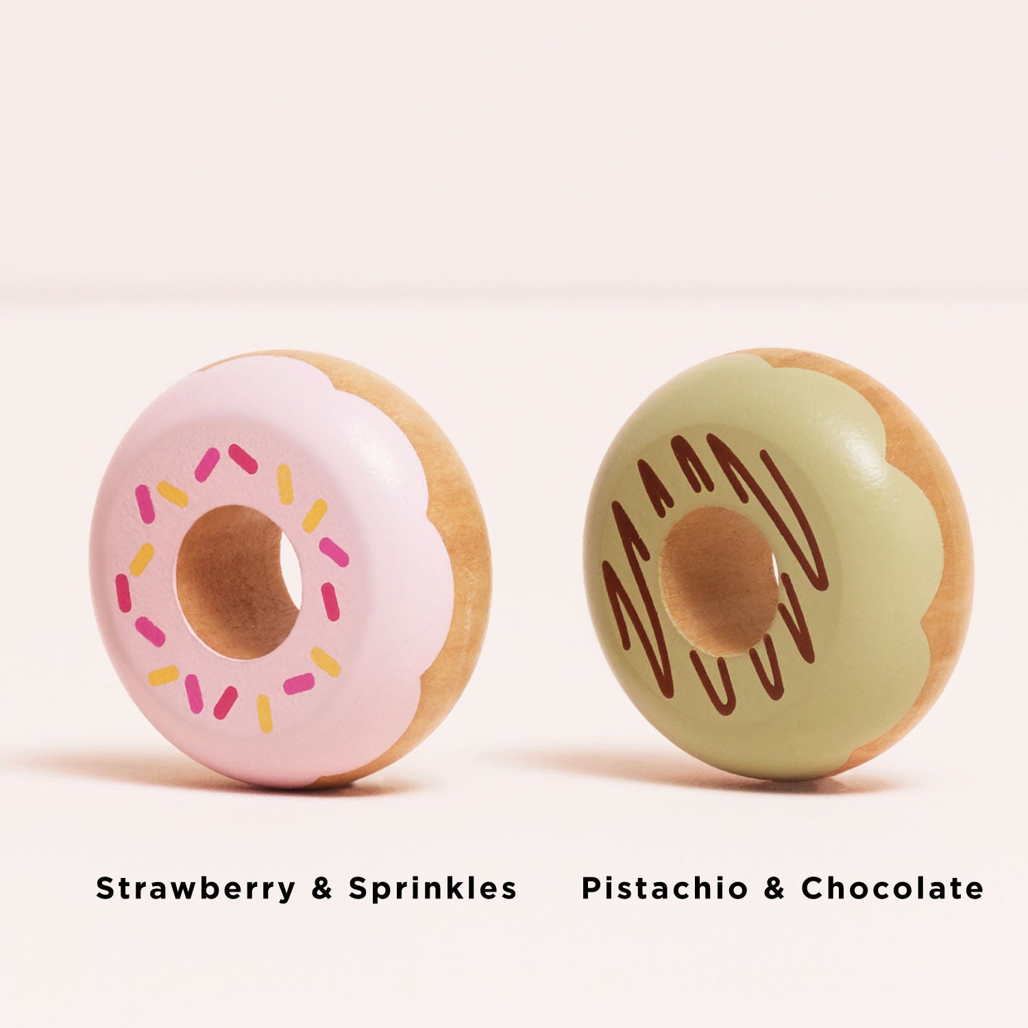 Wooden Doughnut Set