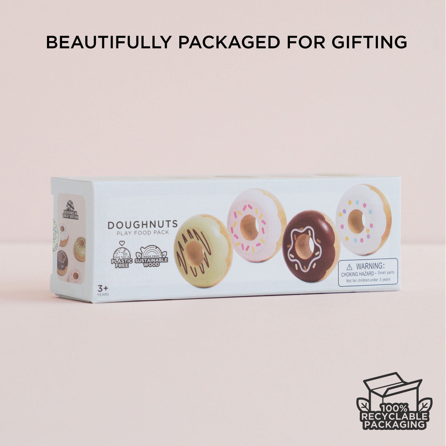 Wooden Doughnut Set
