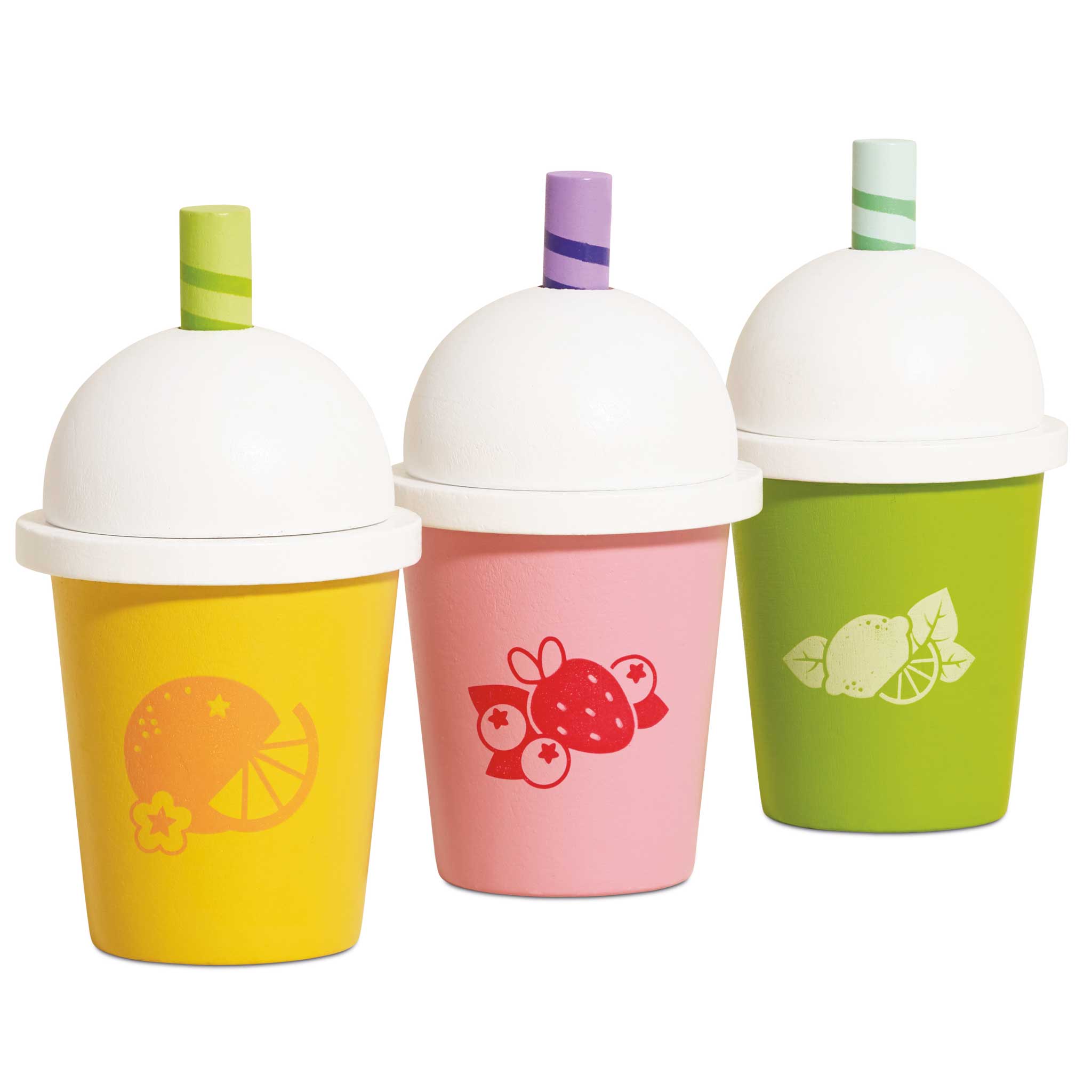 Wooden Takeaway Fruit Smoothie Set | Pretend Play Toys | Le Toy