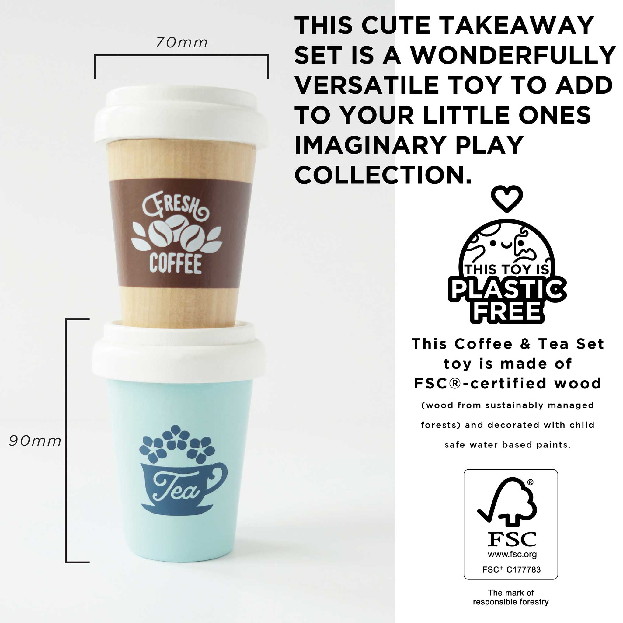 Takeout Coffee and Smoothie Play Set