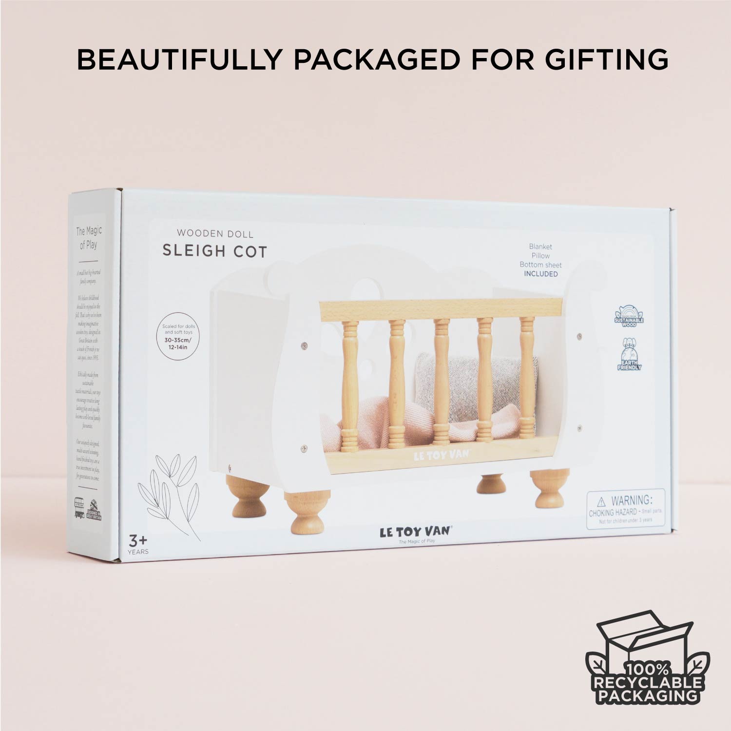 Wooden Dolls Cot