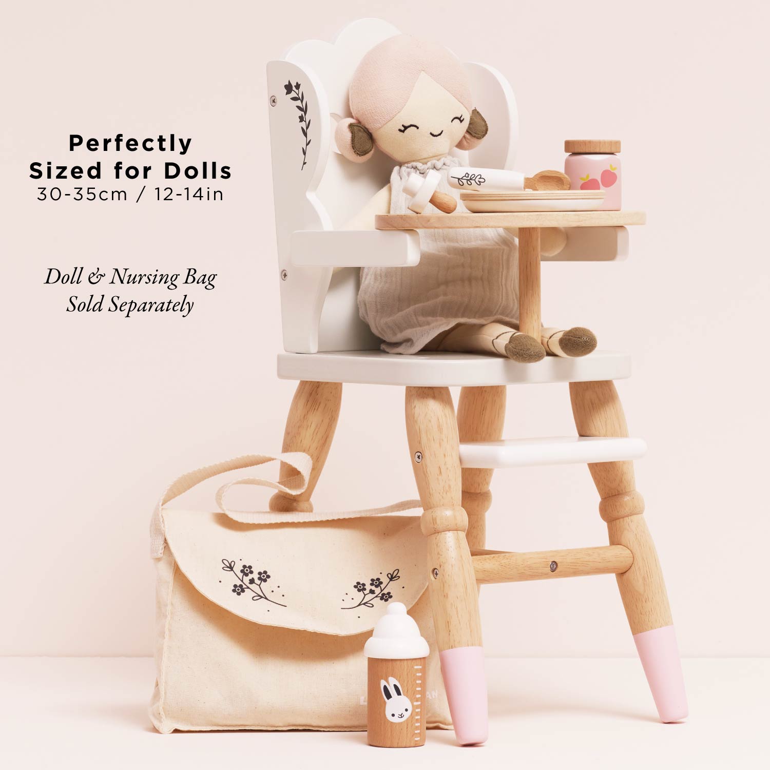 Wooden Dolls Highchair
