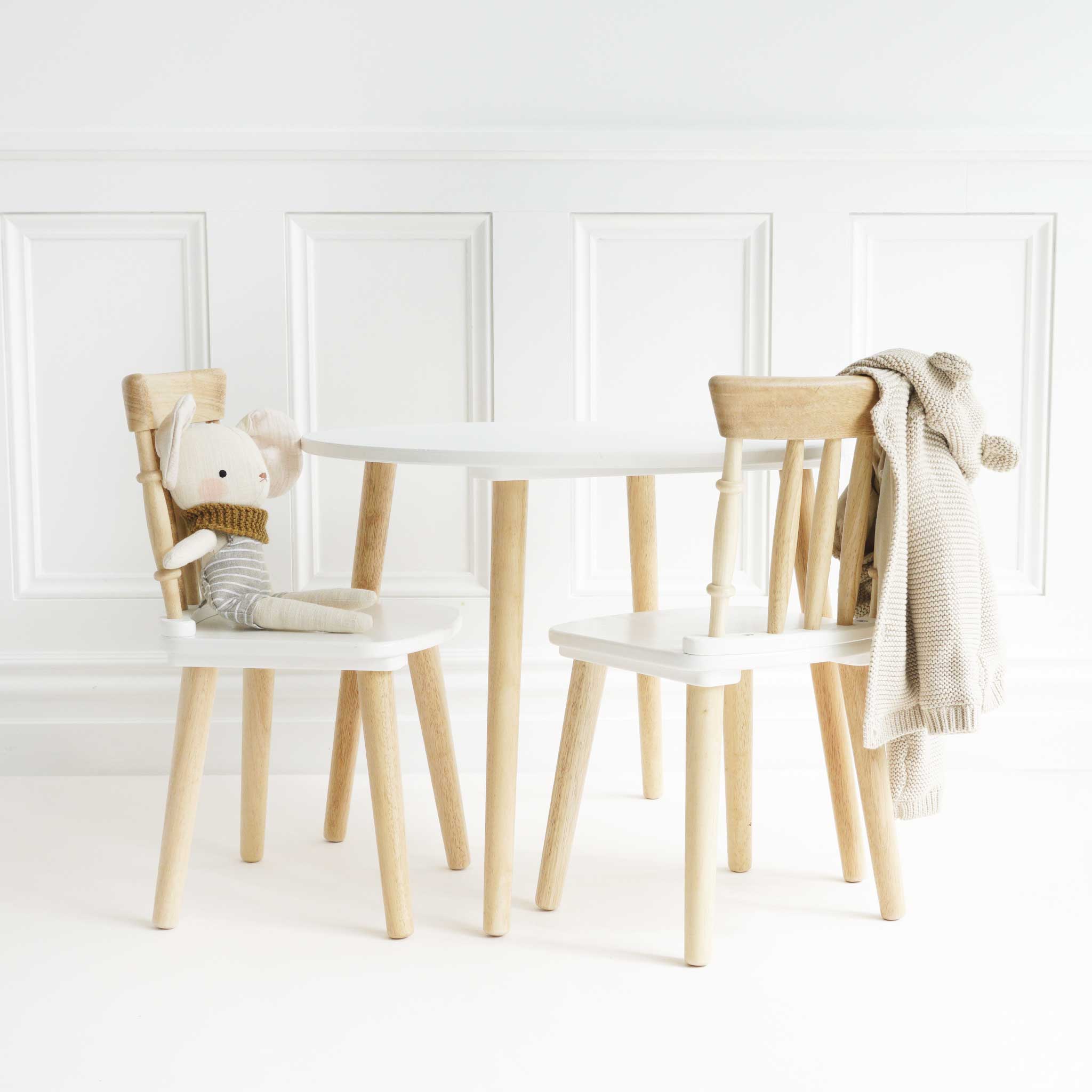 Children's Wooden Table & Chairs