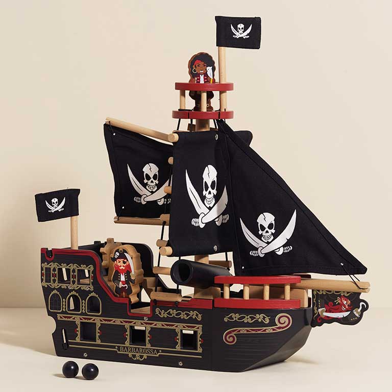 wooden pirate ship