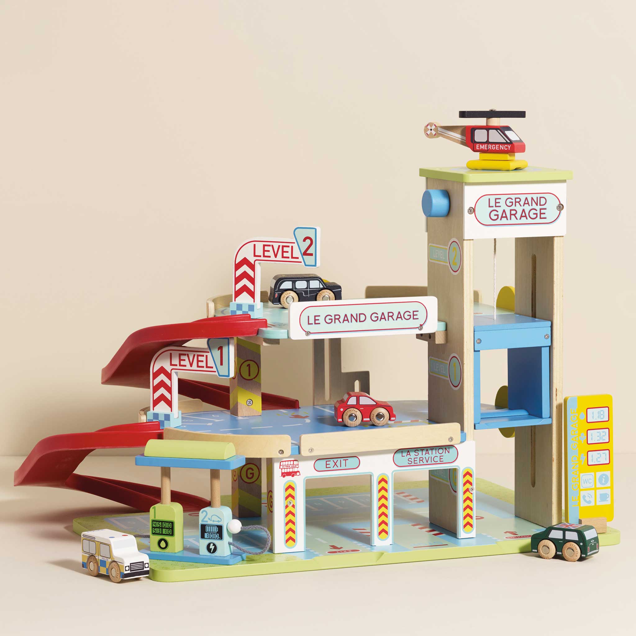 Wooden Cars and Garages for Imaginative Play at Le Toy Van