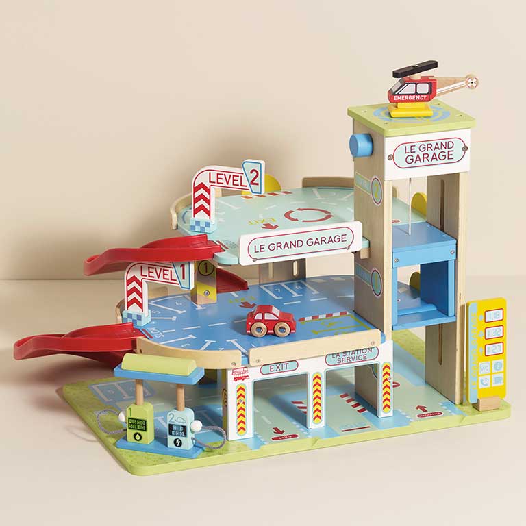 Wooden Cars and Garages for Imaginative Play at Le Toy Van