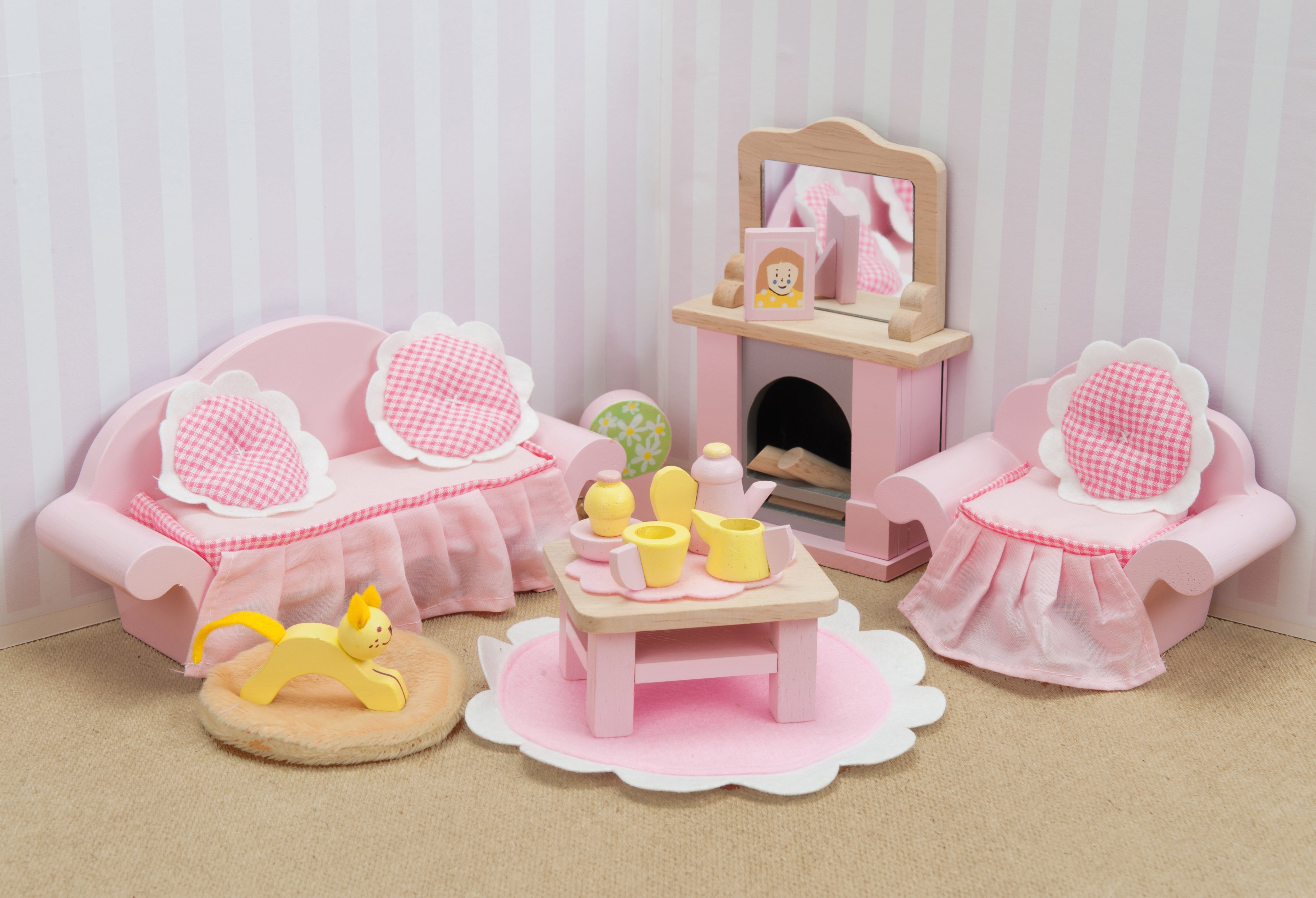 Doll House Sitting Room Furniture Set (Classic)