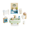 Wooden Dolls house Bathroom Furniture