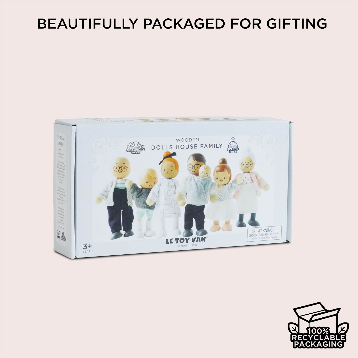 Wooden Dolls House Family