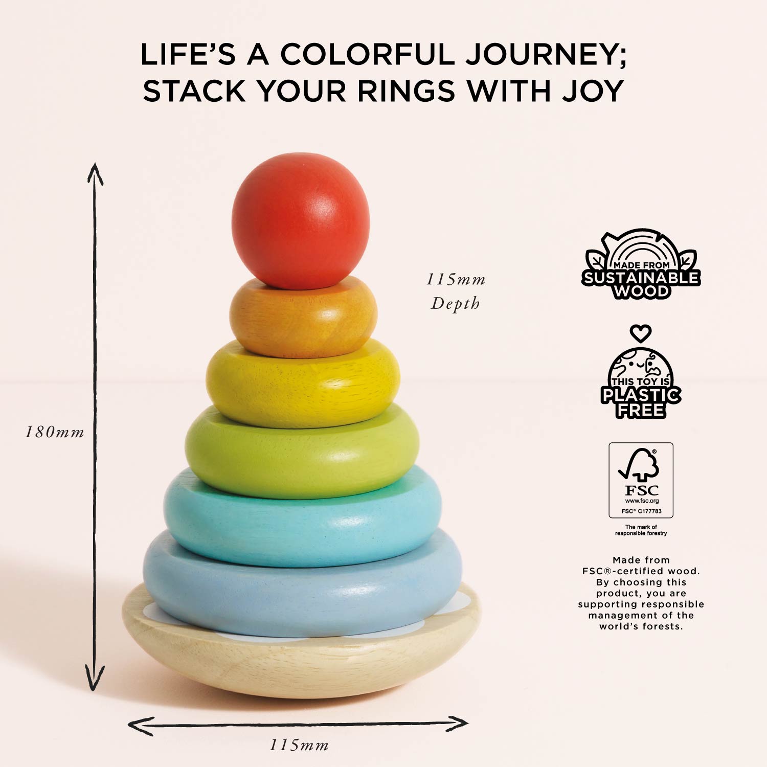 Rainbow Stacking Tower