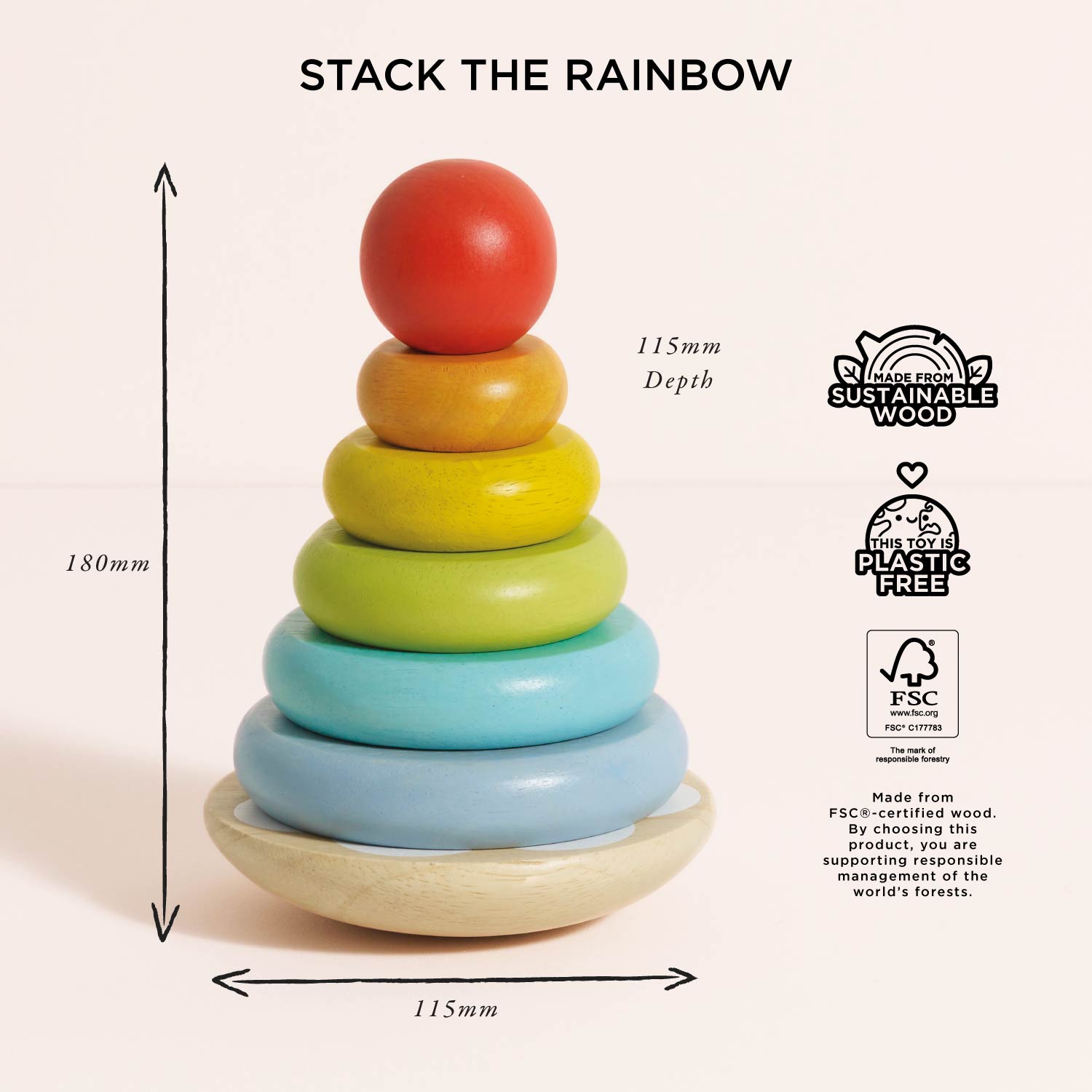 Rainbow Stacking Tower