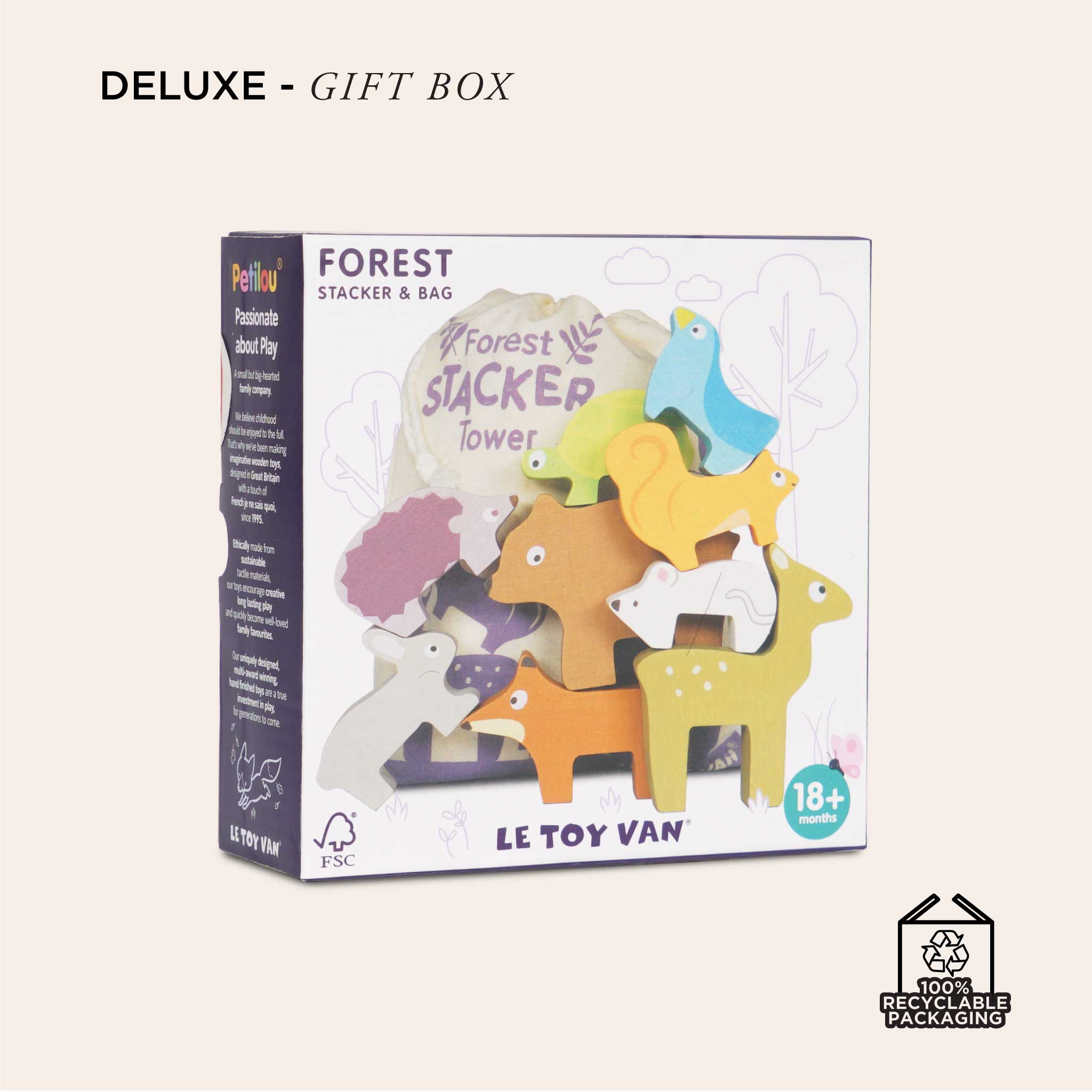 Woodland Stacking Forest Animals & Bag