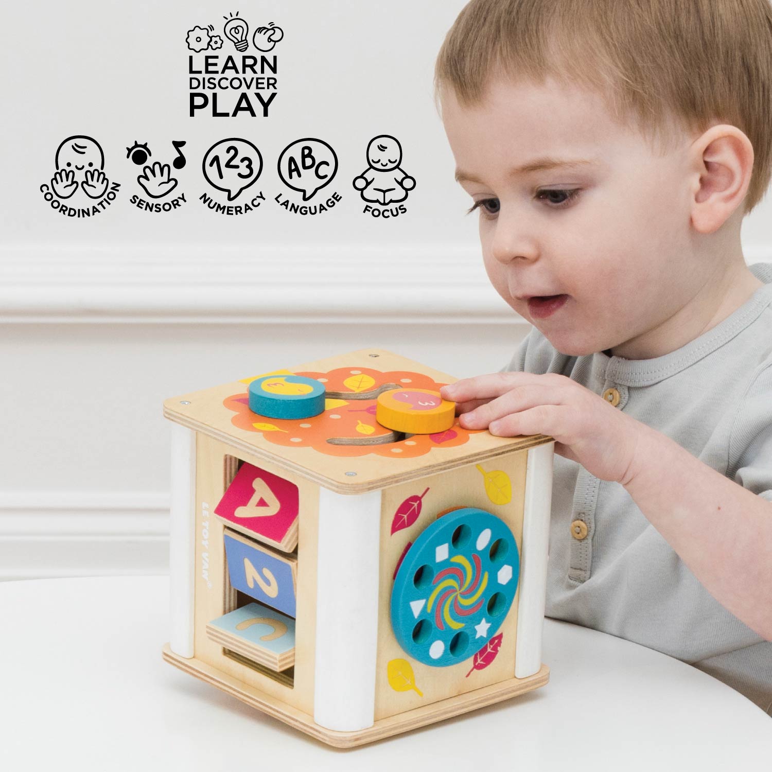 Activity Cube Toddler Wooden Learning Activity Toys Le Toy Van