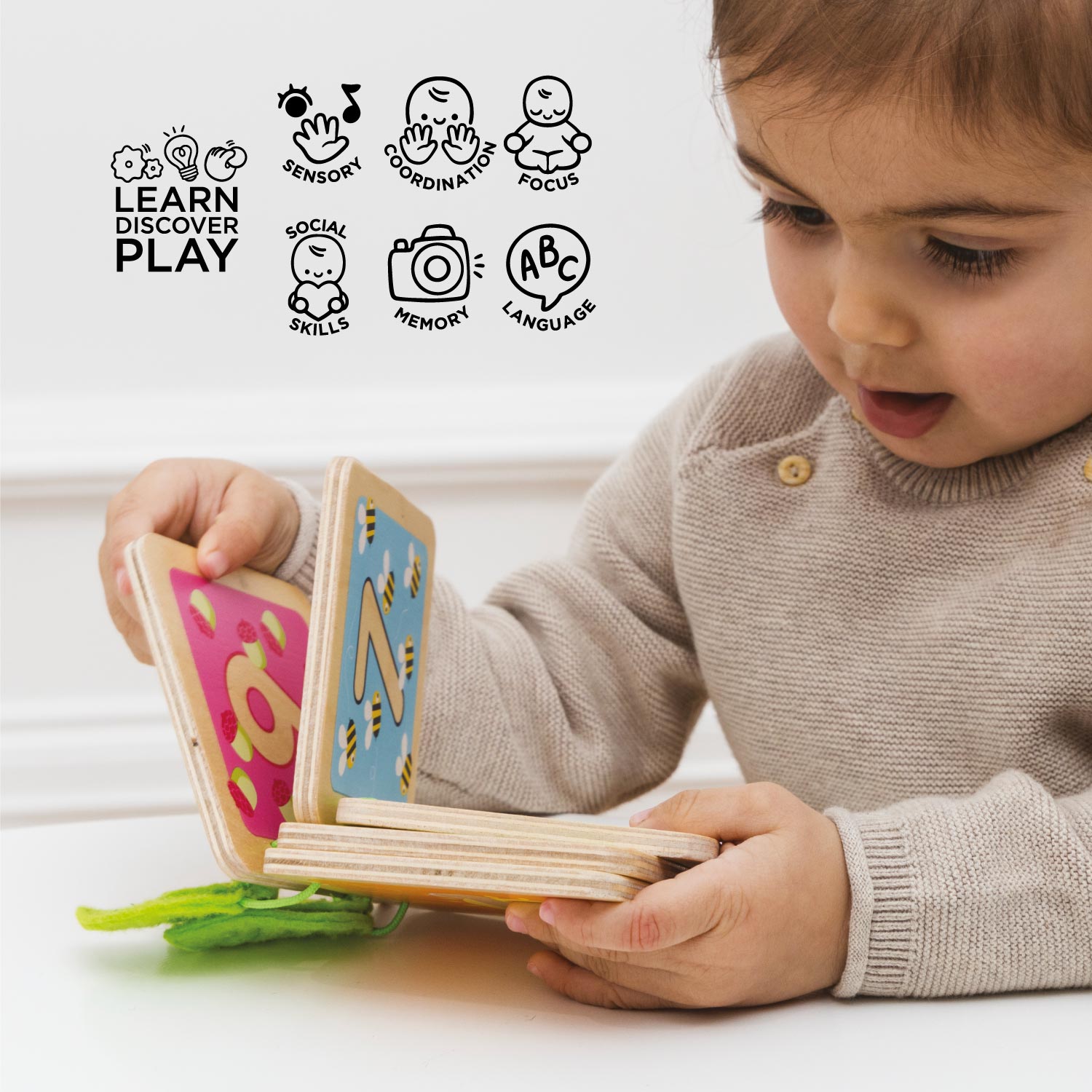123 Numbers Wooden Book