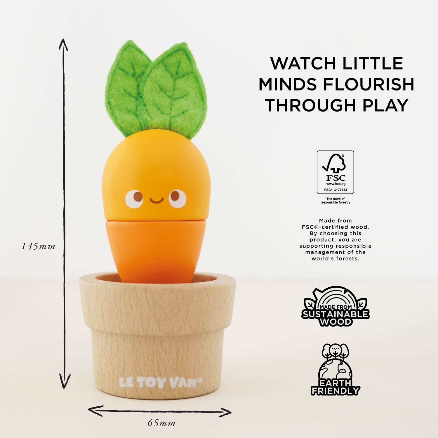 Stacking Wooden Veggies