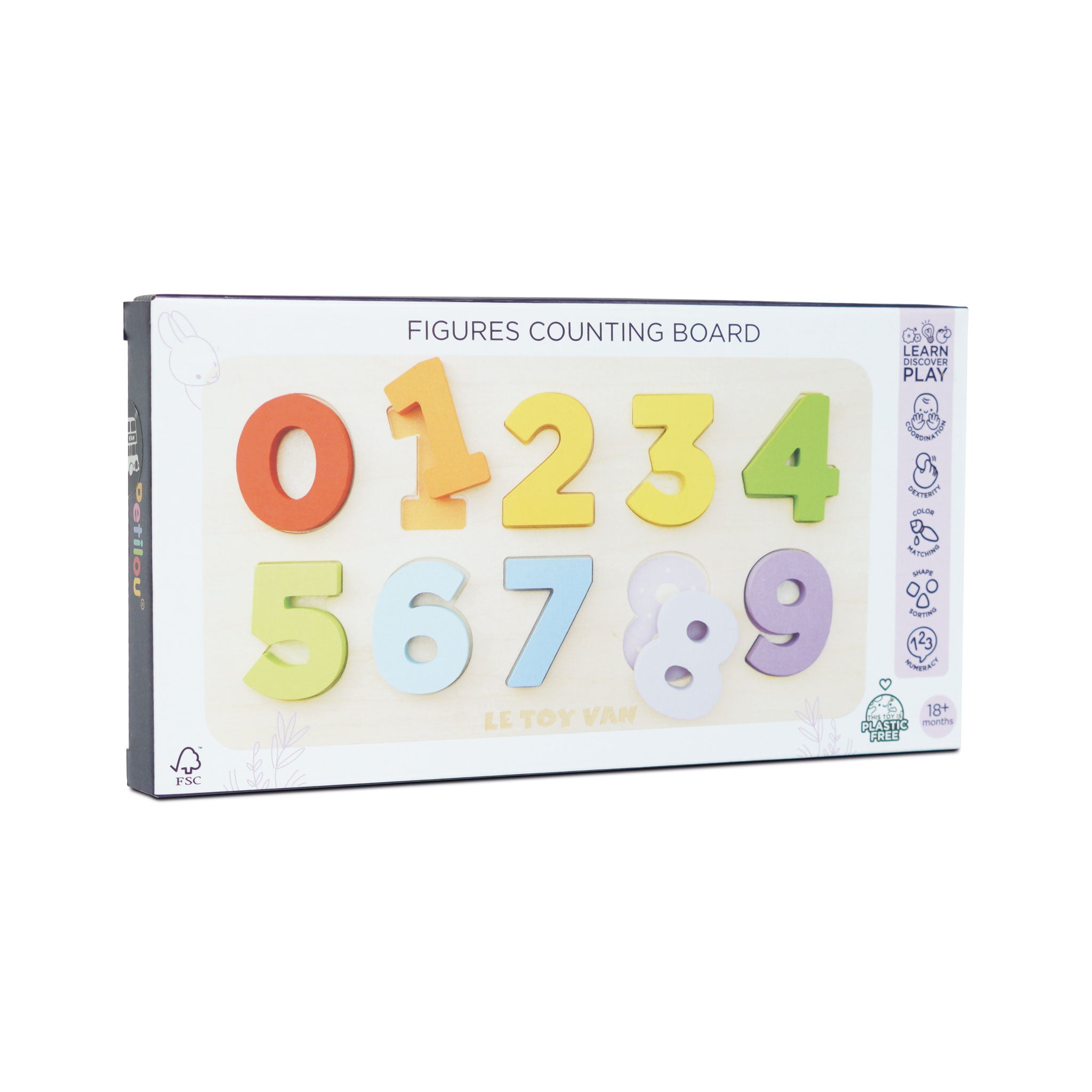 Counting Wooden Numbers Shape Sorter