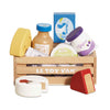 Cheese & Dairy Wooden Market Crate