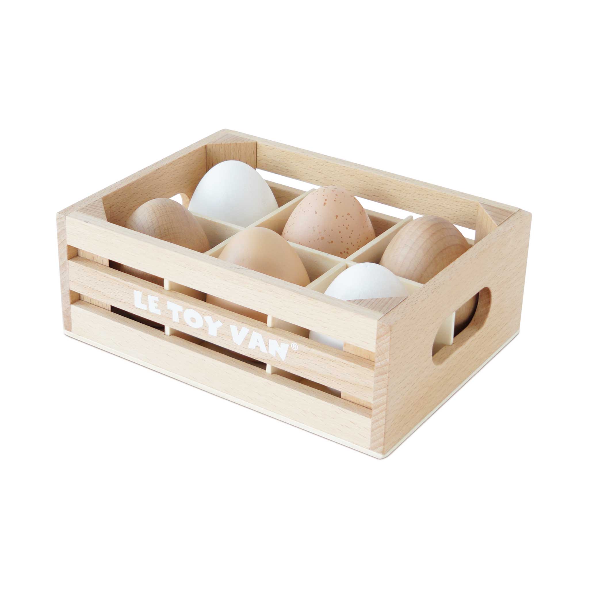 Farm Eggs Wooden Market Crate