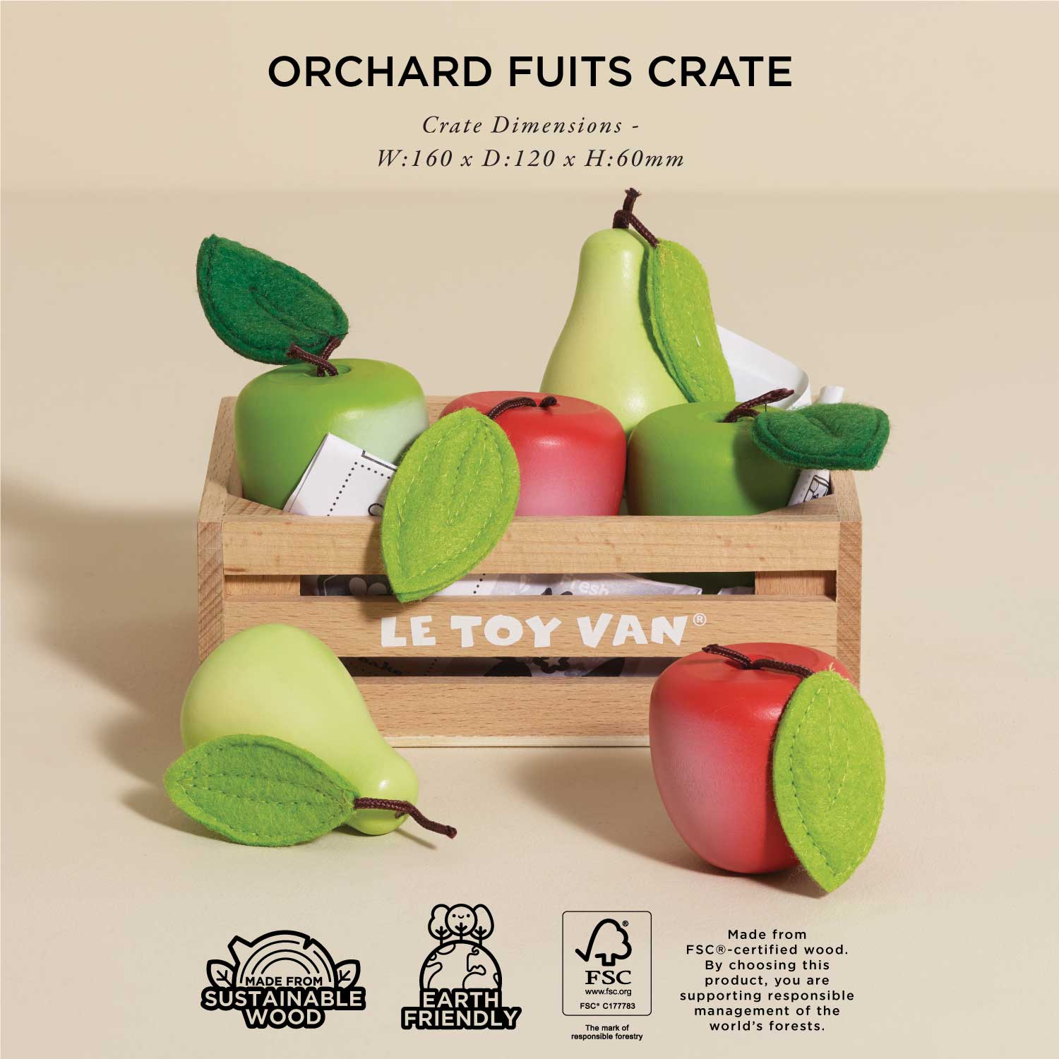 Le Toy Van Honeybake Apple and Pears in Crate Le Toy Van Honeybake Apple and Pears in Crate