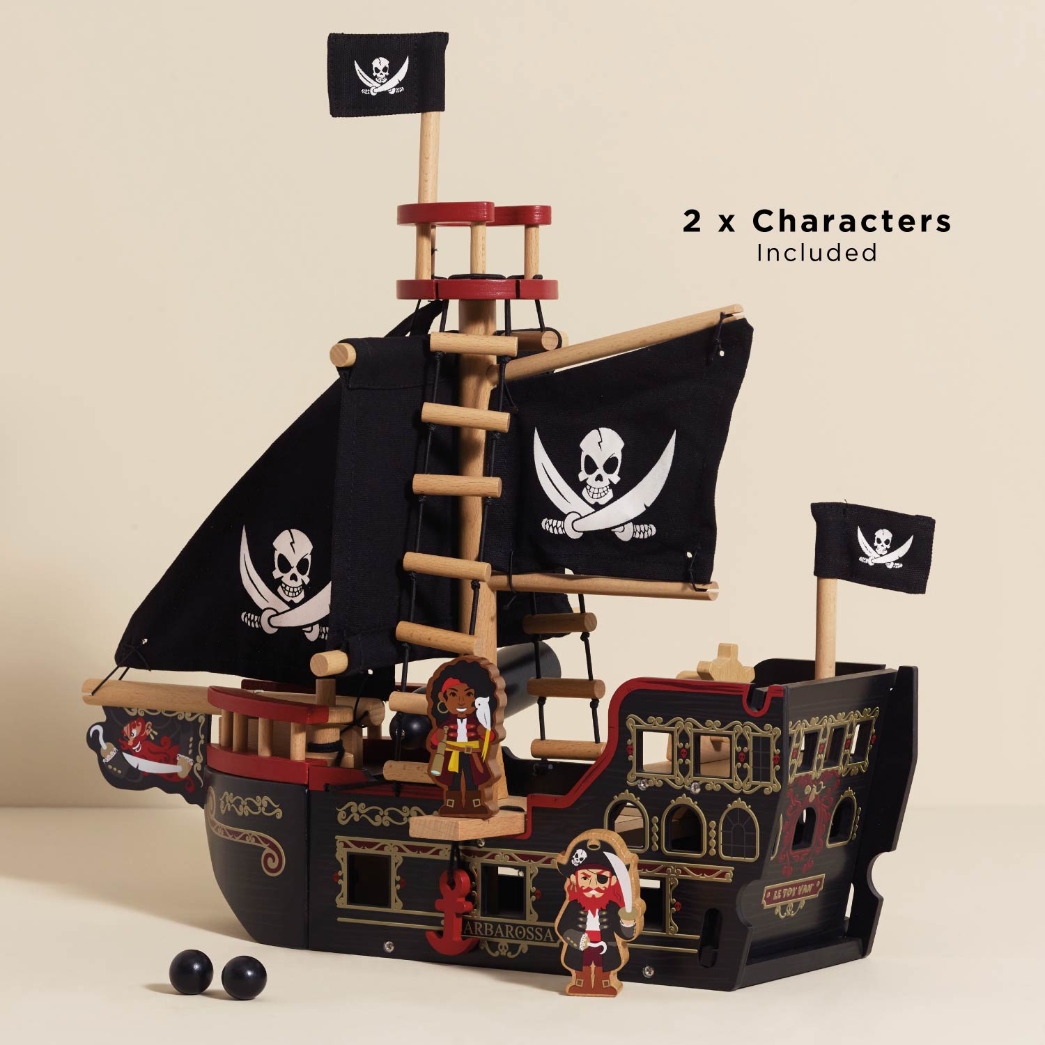 Barbarossa Pirate Ship | Pretend Play Boat | Le Toy Van Inc