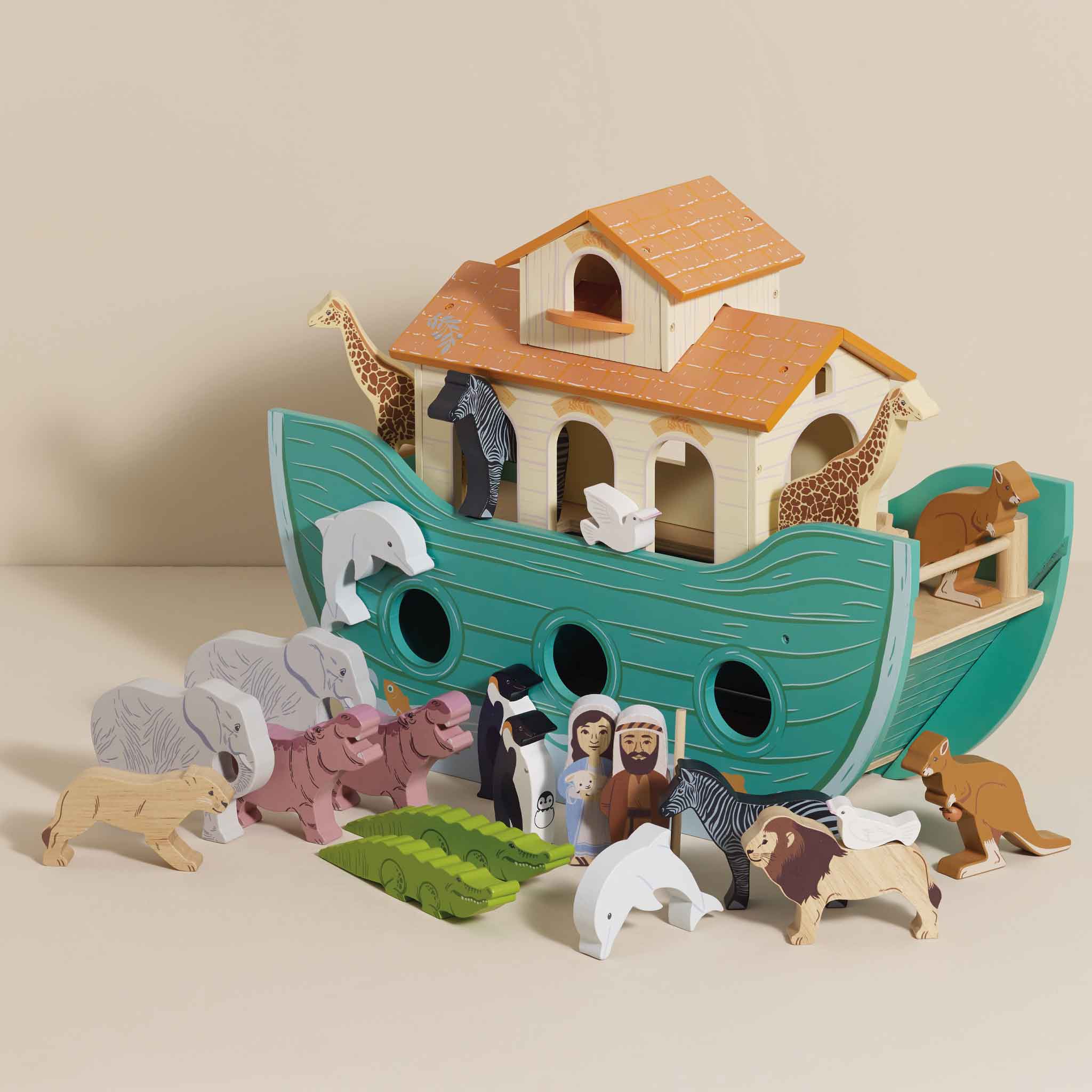 Noah s Great Ark and Animals Wooden Toy for Kids Le Toy Van Inc. Le Toy Van Inc