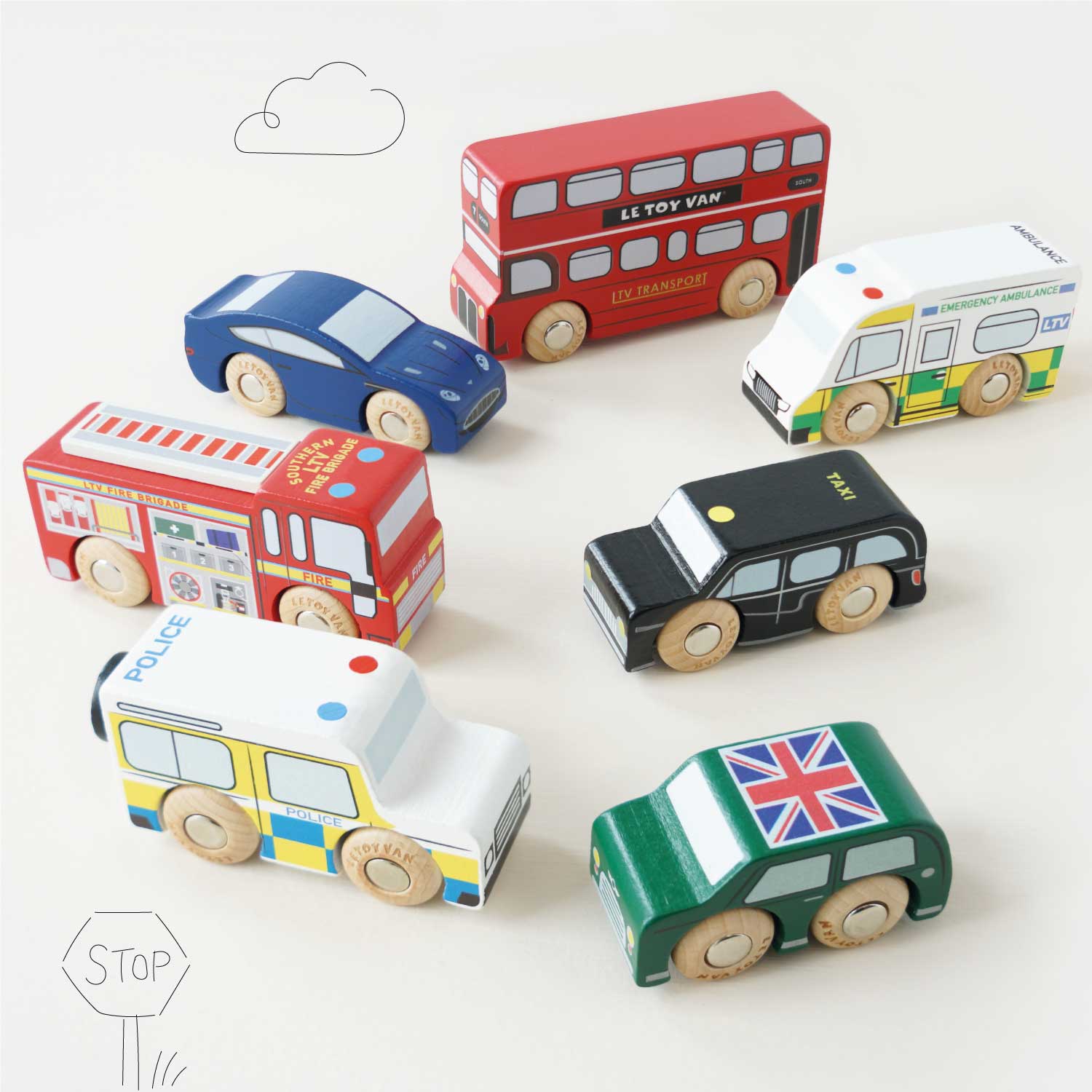 London Toy Car Set