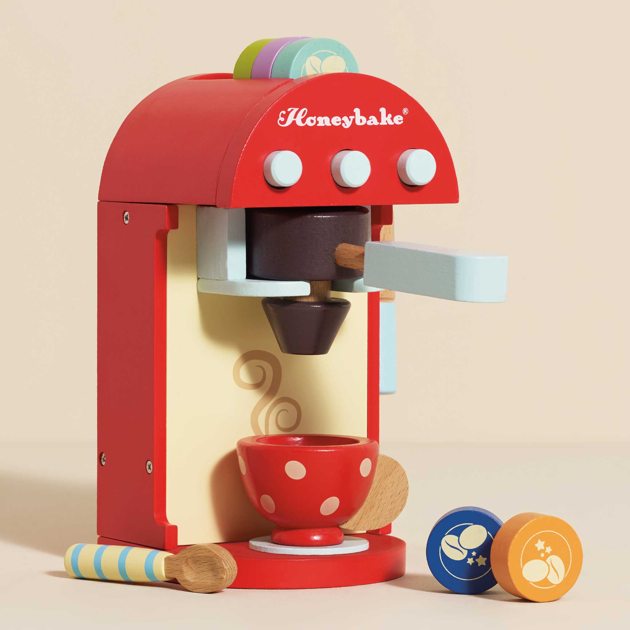 Wooden Toy Coffee Machine & Cup