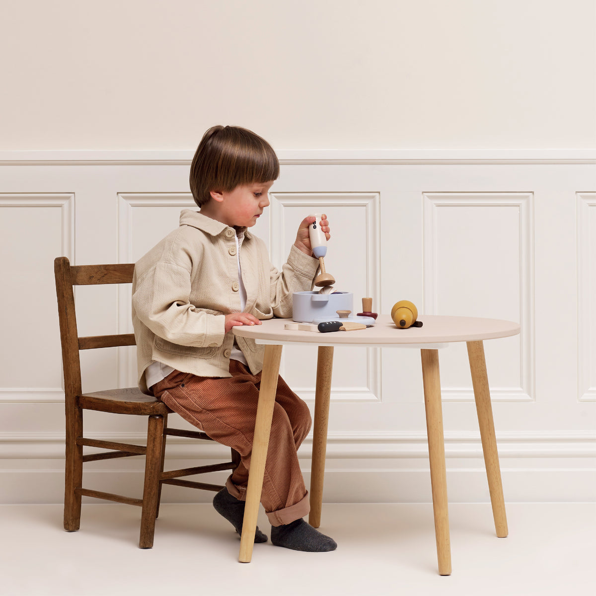 Wooden Soup & Utensil Set