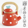 Load image into Gallery viewer, TV312-dotty-kettle-red-and-polks-dot-toy