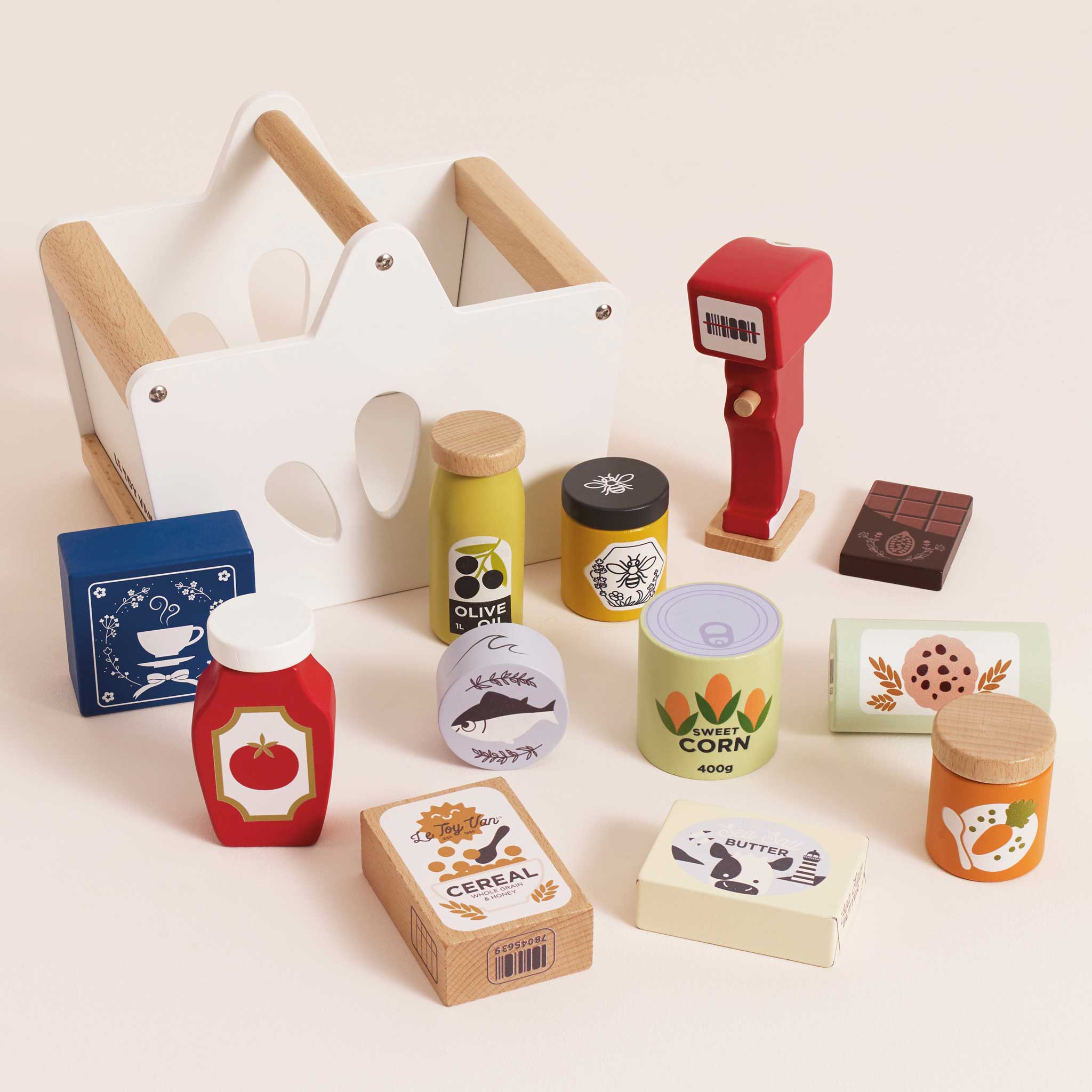 Grocery set & Scanner | Wooden Pretend Play Food Toys | Le Toy Van