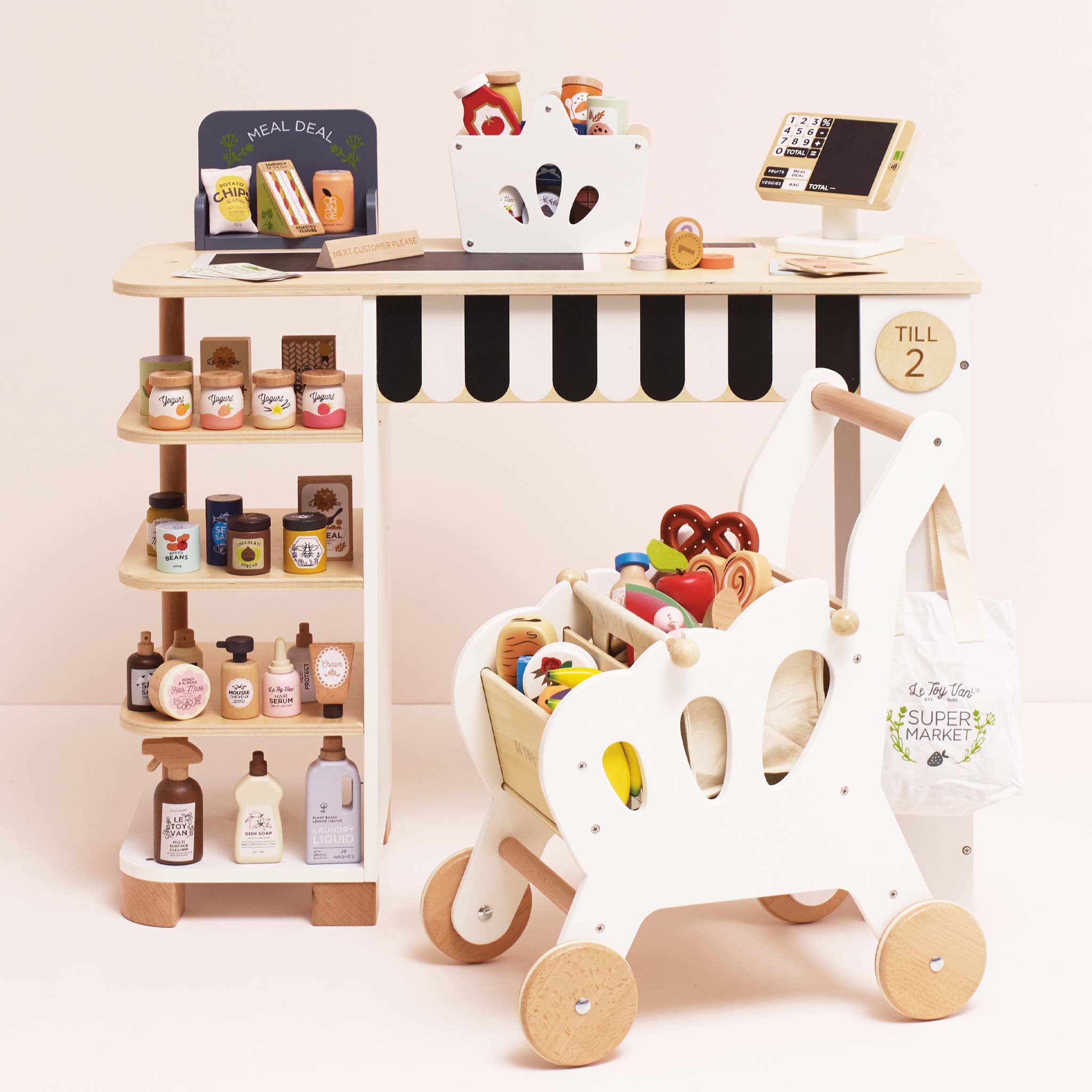 Grocery set & Scanner | Wooden Pretend Play Food Toys | Le Toy Van