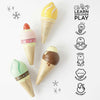 Load image into Gallery viewer, Wooden Ice Cream Cones Set