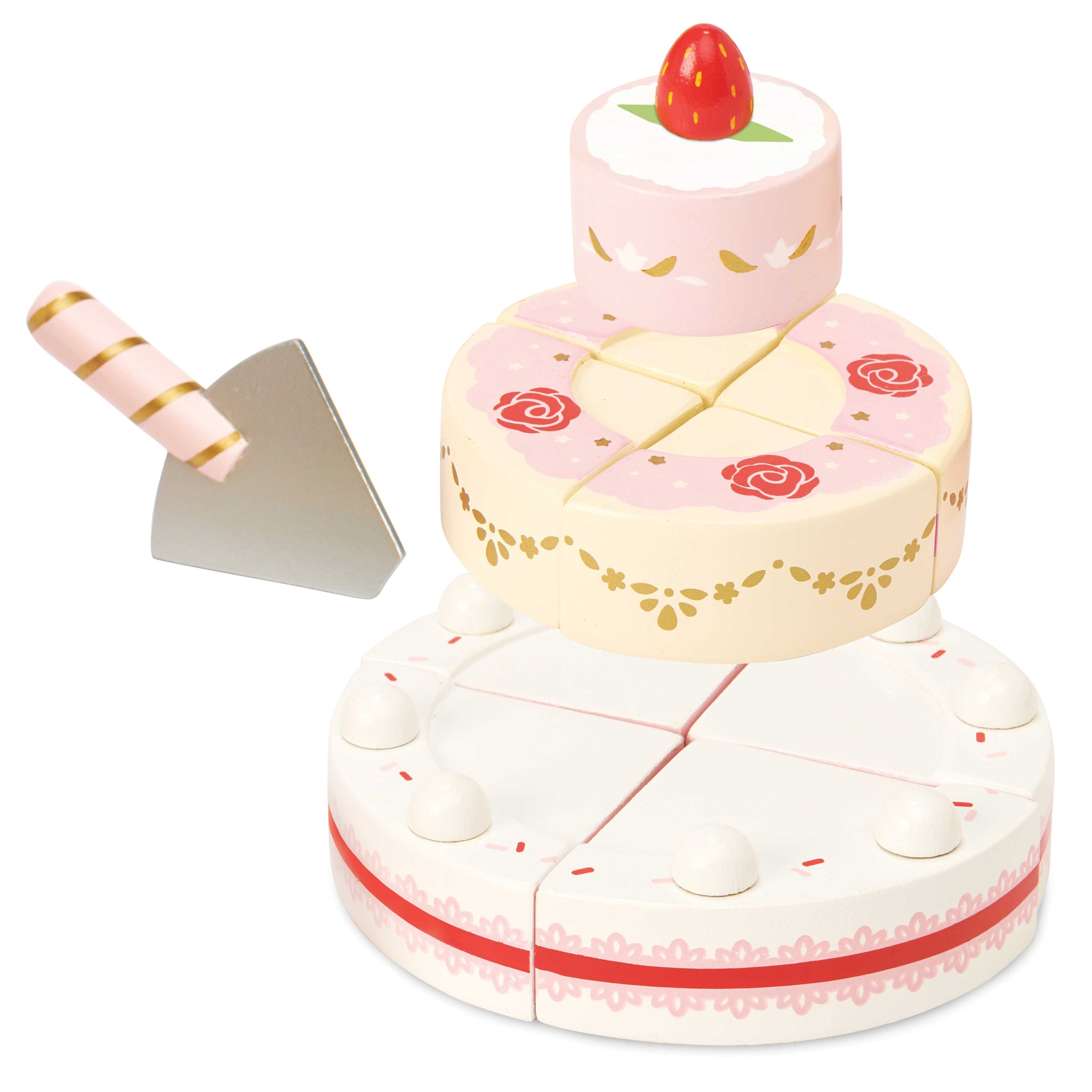 Sliceable Wedding Cake for Pretend Play