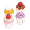 Wooden Cupcake Play Food Set