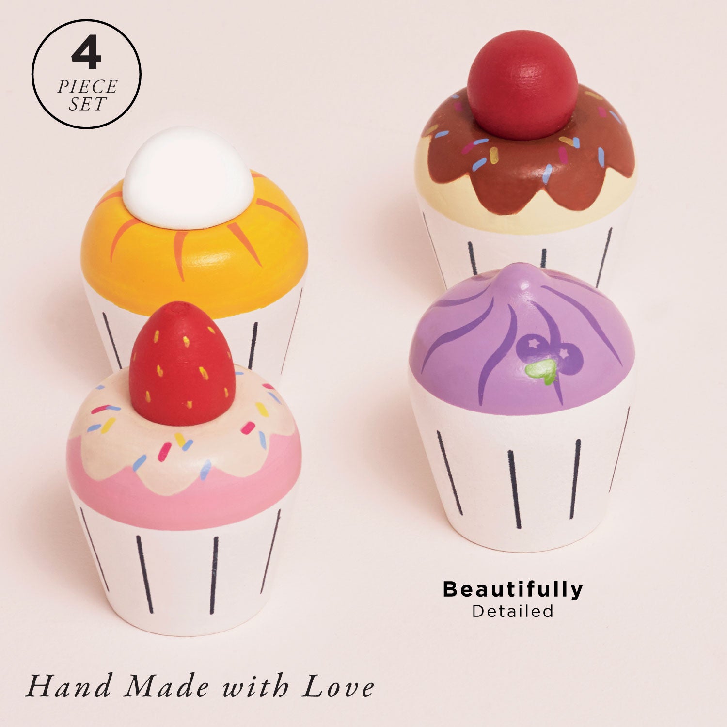 Cupcakes Set | Wooden Baking & Pretend Play Food Toys |Le Toy Van Inc.