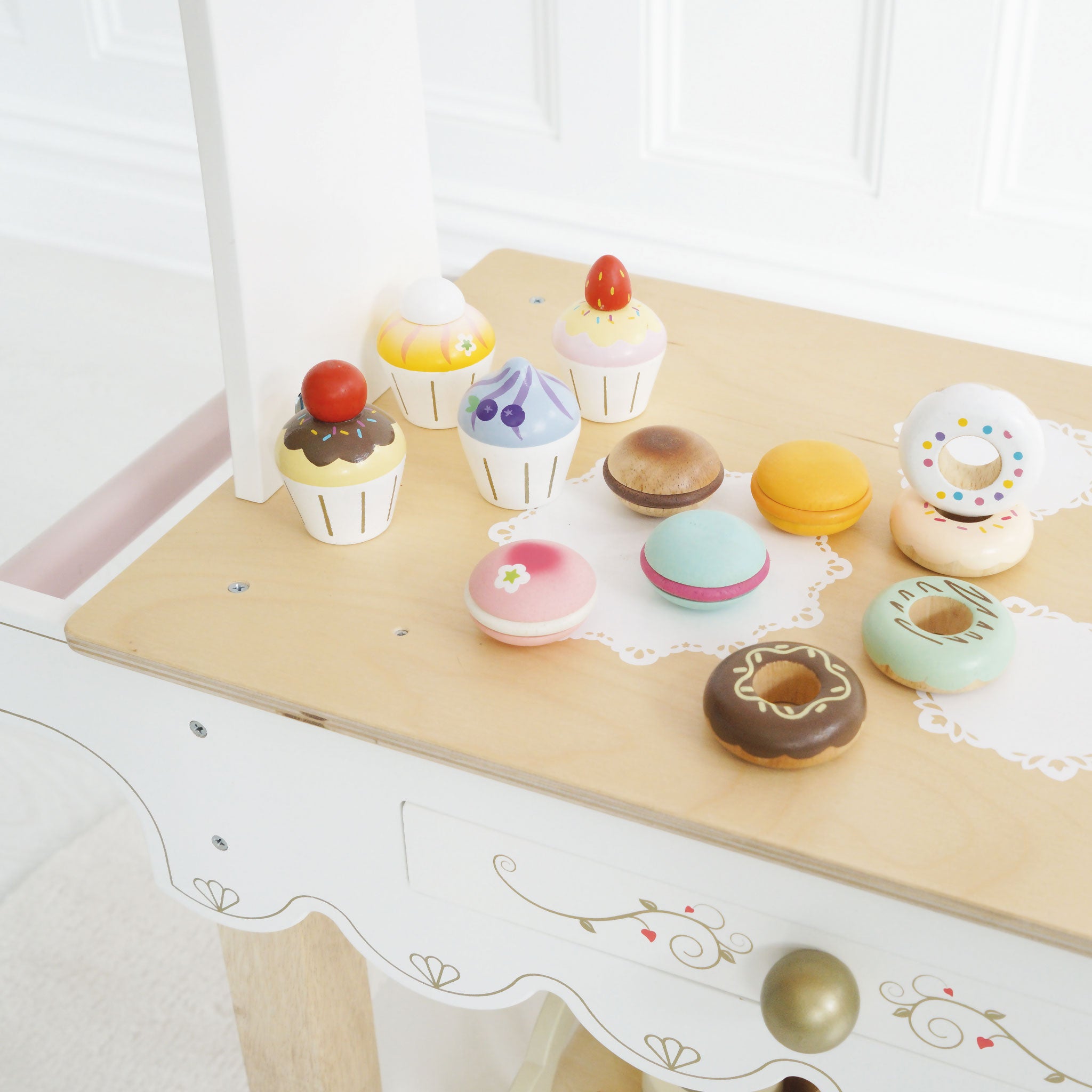 Wooden Cupcake Play Food Set