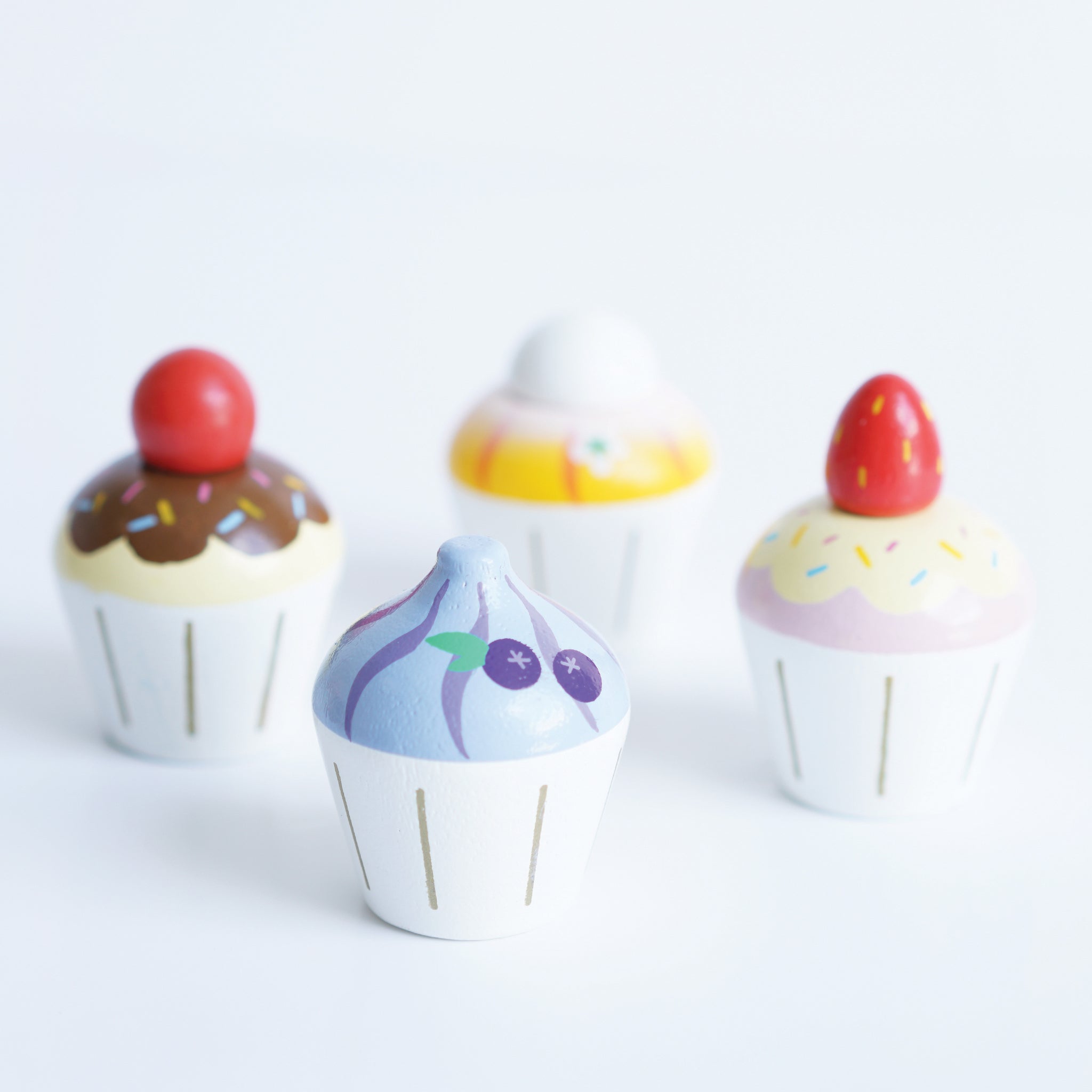 Wooden Cupcake Play Food Set