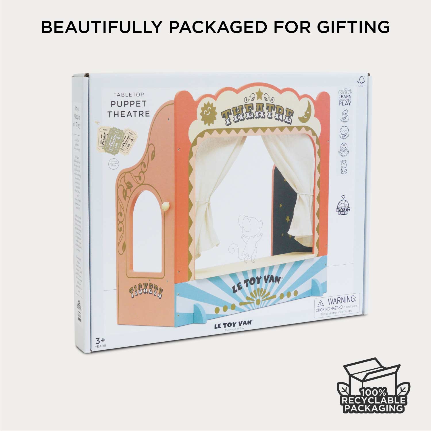 Tabletop Puppet Wooden Theatre